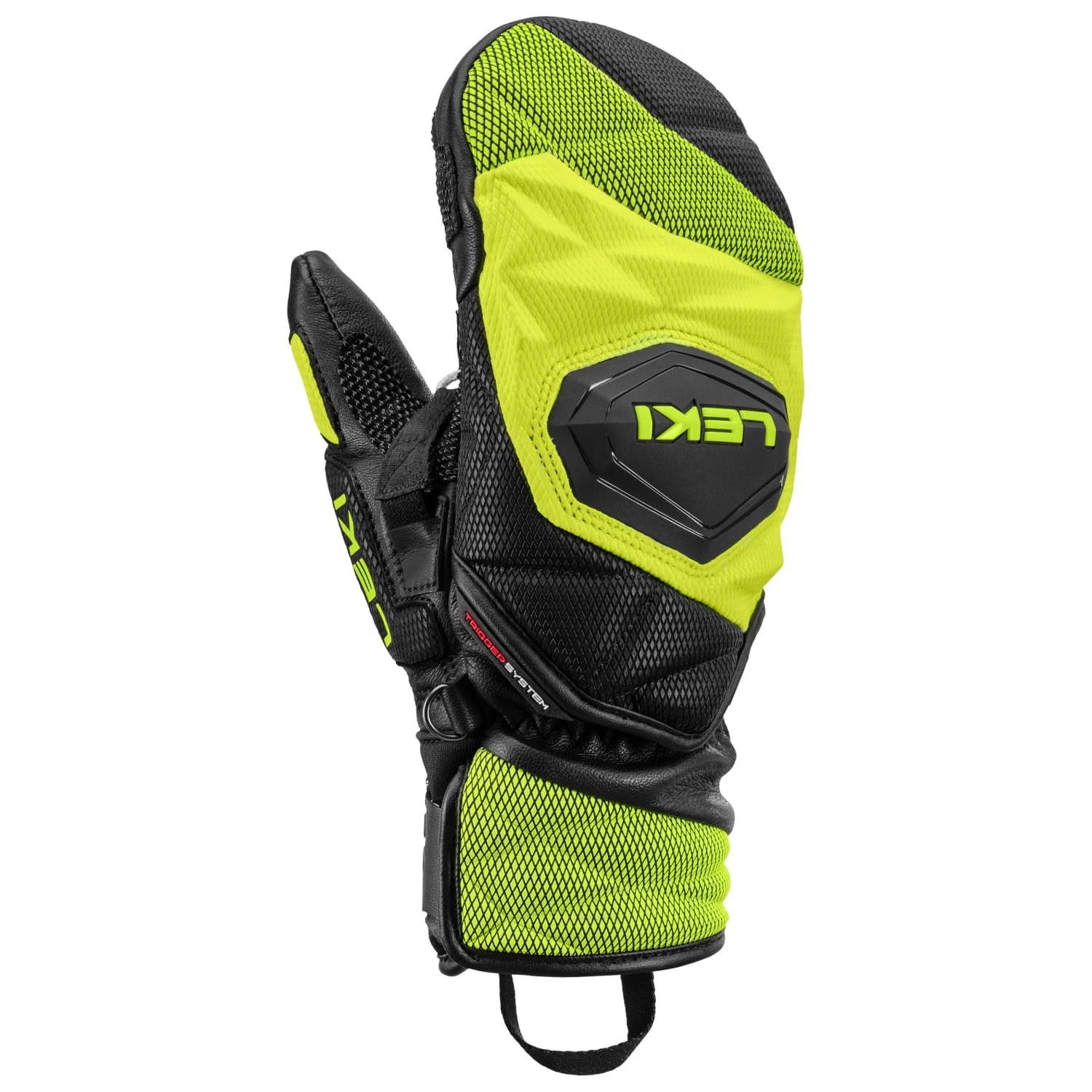 Детски ръкавици Leki Kid's WCR Venom 3D Junior Mitt Gloves - Black / Ice Lemon