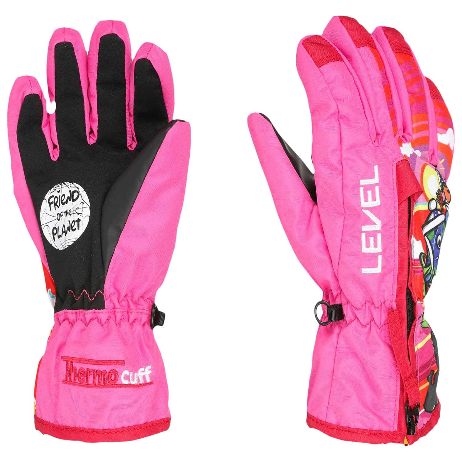 Детски ръкавици LEVEL Kid's Dudy Gloves - Pink
