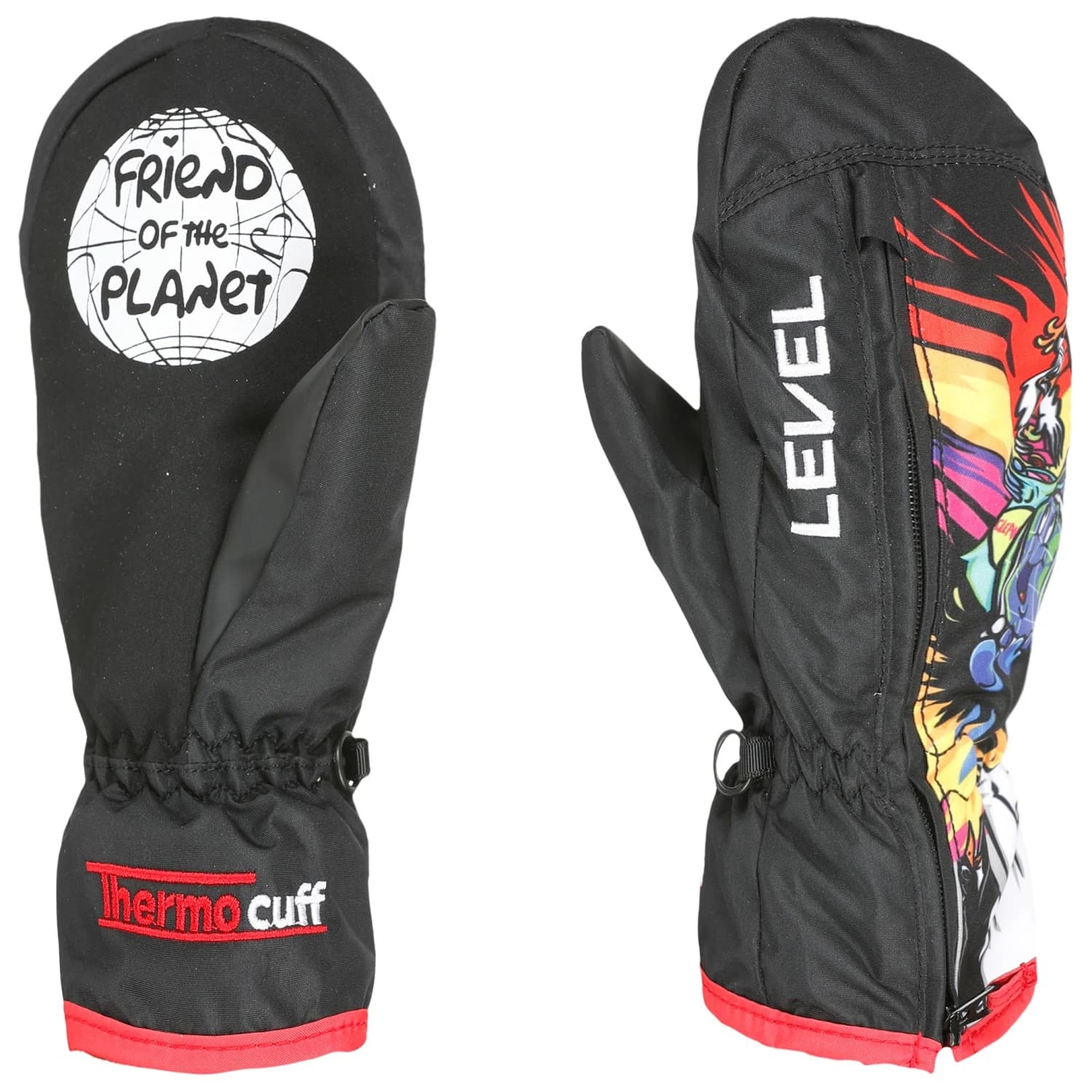 Детски ръкавици Level Kid's Dudy Mitt Gloves - PK Black