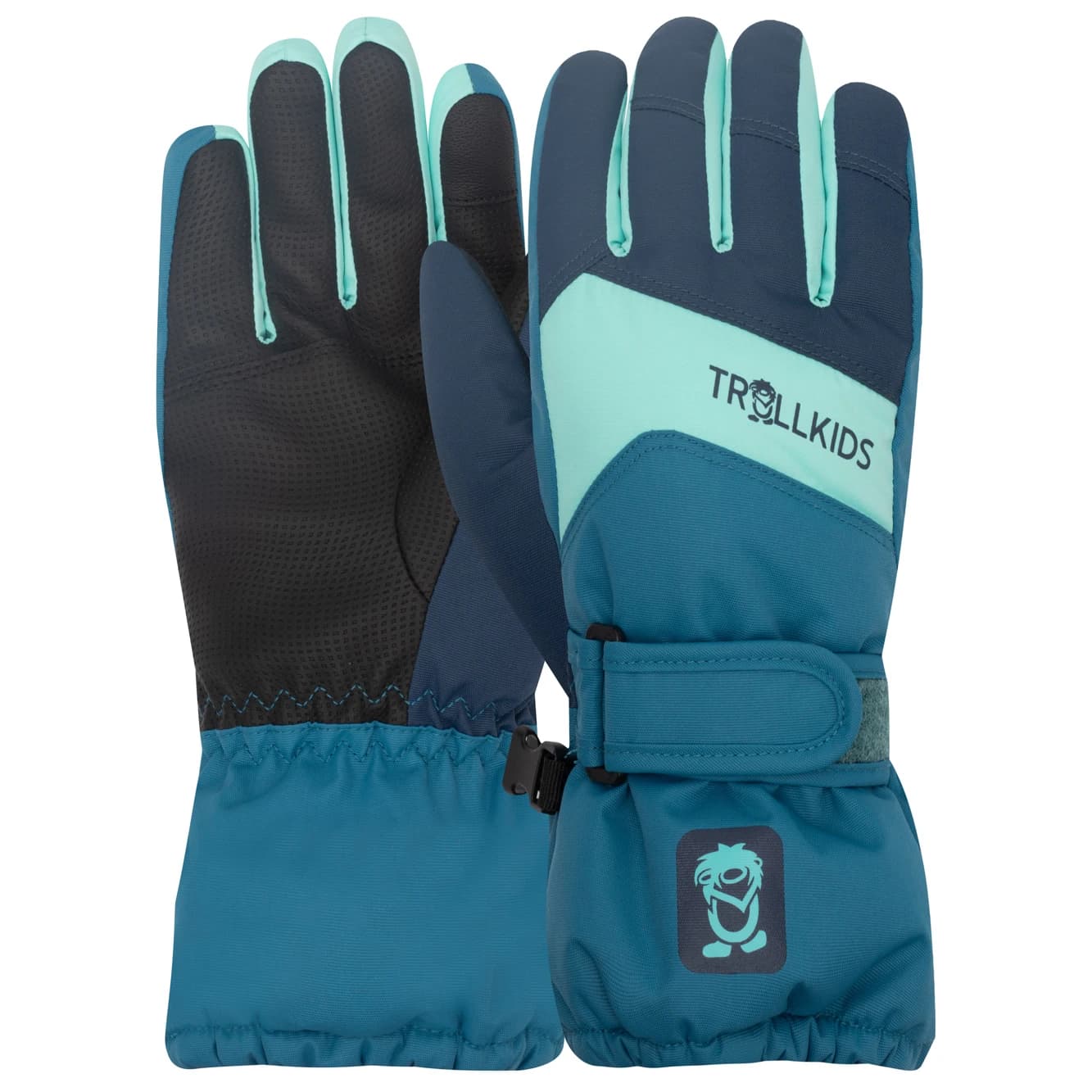 Детски ръкавици Trollkids Kid's Rauland Glove - Dark Marine / Mystic Blue / Arctic Blue