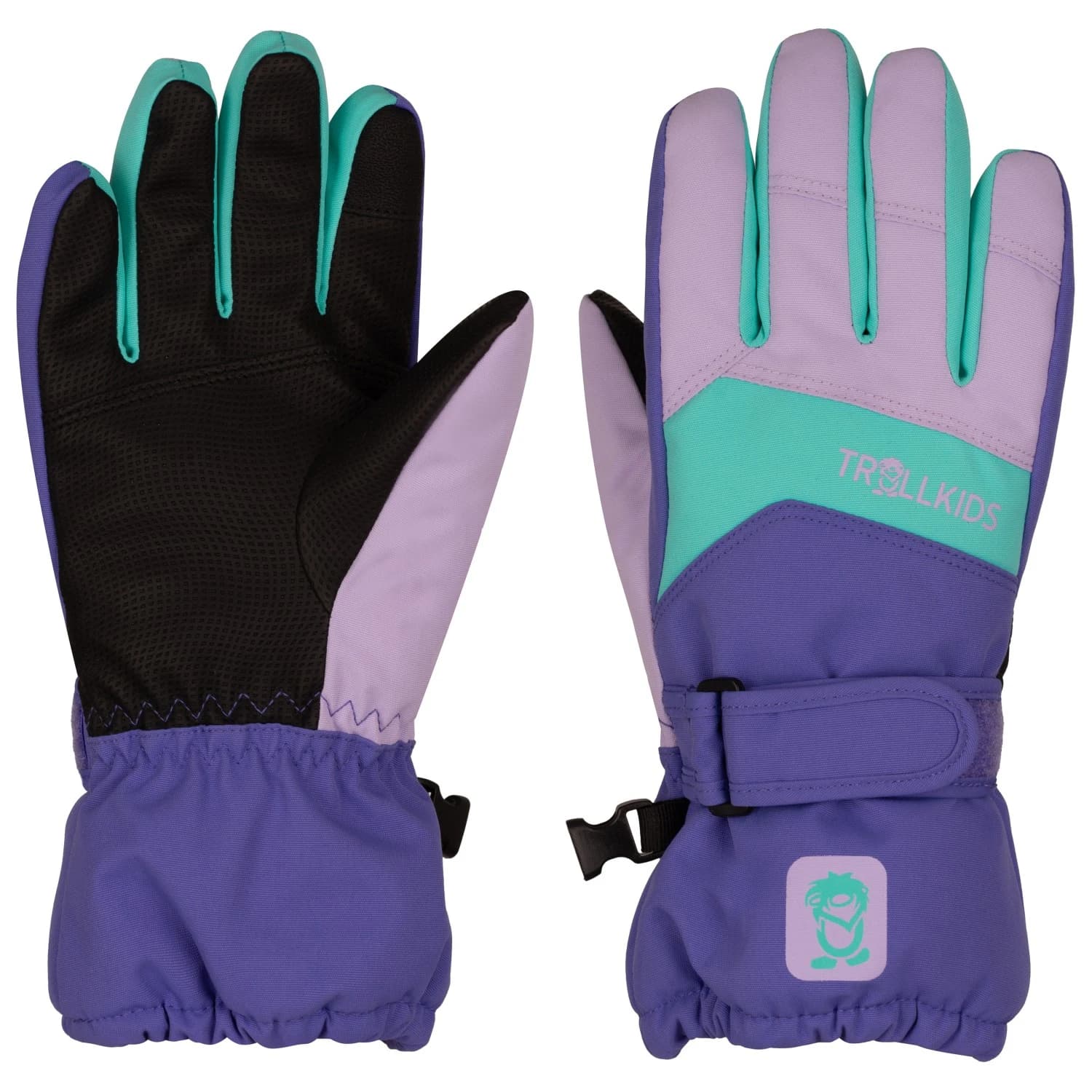 Детски ръкавици Trollkids Kid's Rauland Glove - Wisteria Purple / Soft Purple / Aqua Mint
