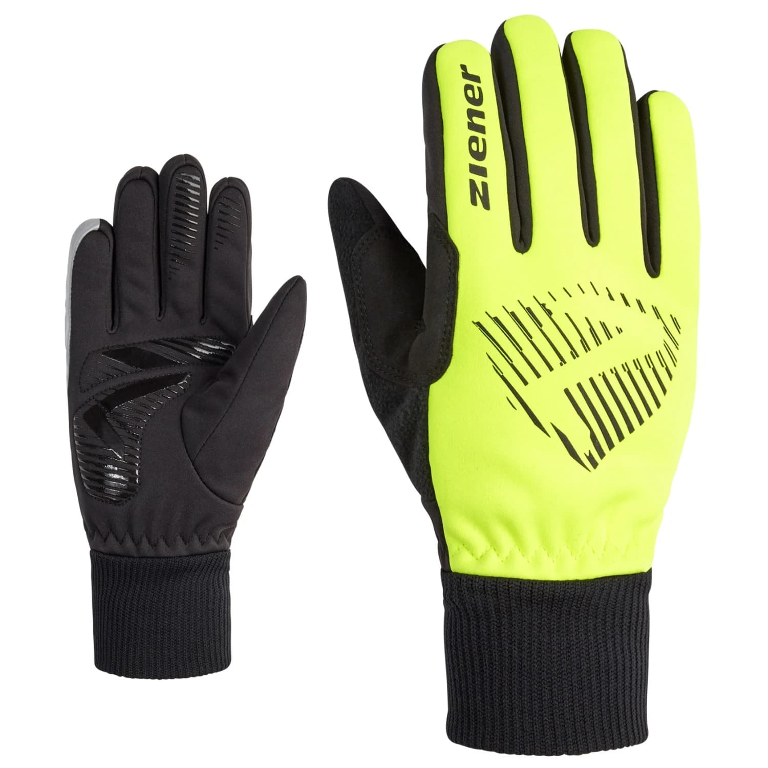Детски ръкавици Ziener Kid's Dommi-Z Gloves - Poison Yellow