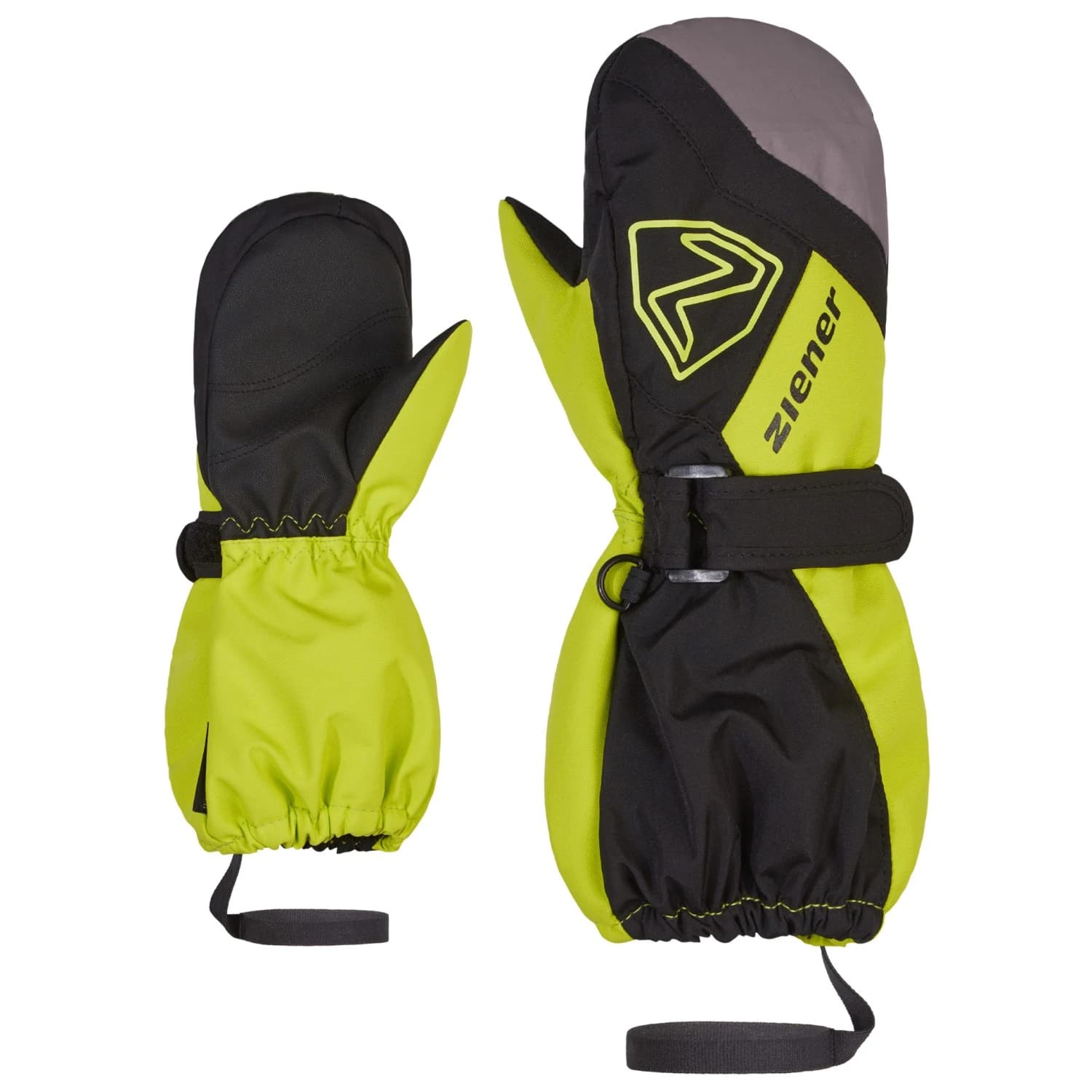Детски ръкавици Ziener Kid's Laurus-Z AS Gloves - Black / Lime