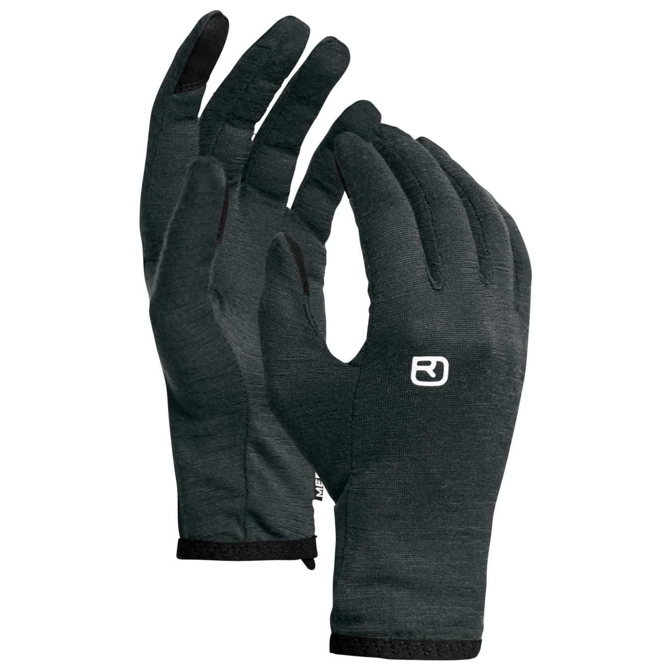 Дамски ръкавици Ortovox Women's 185 Rock'N'Wool Glove Liner Gloves - Black Raven