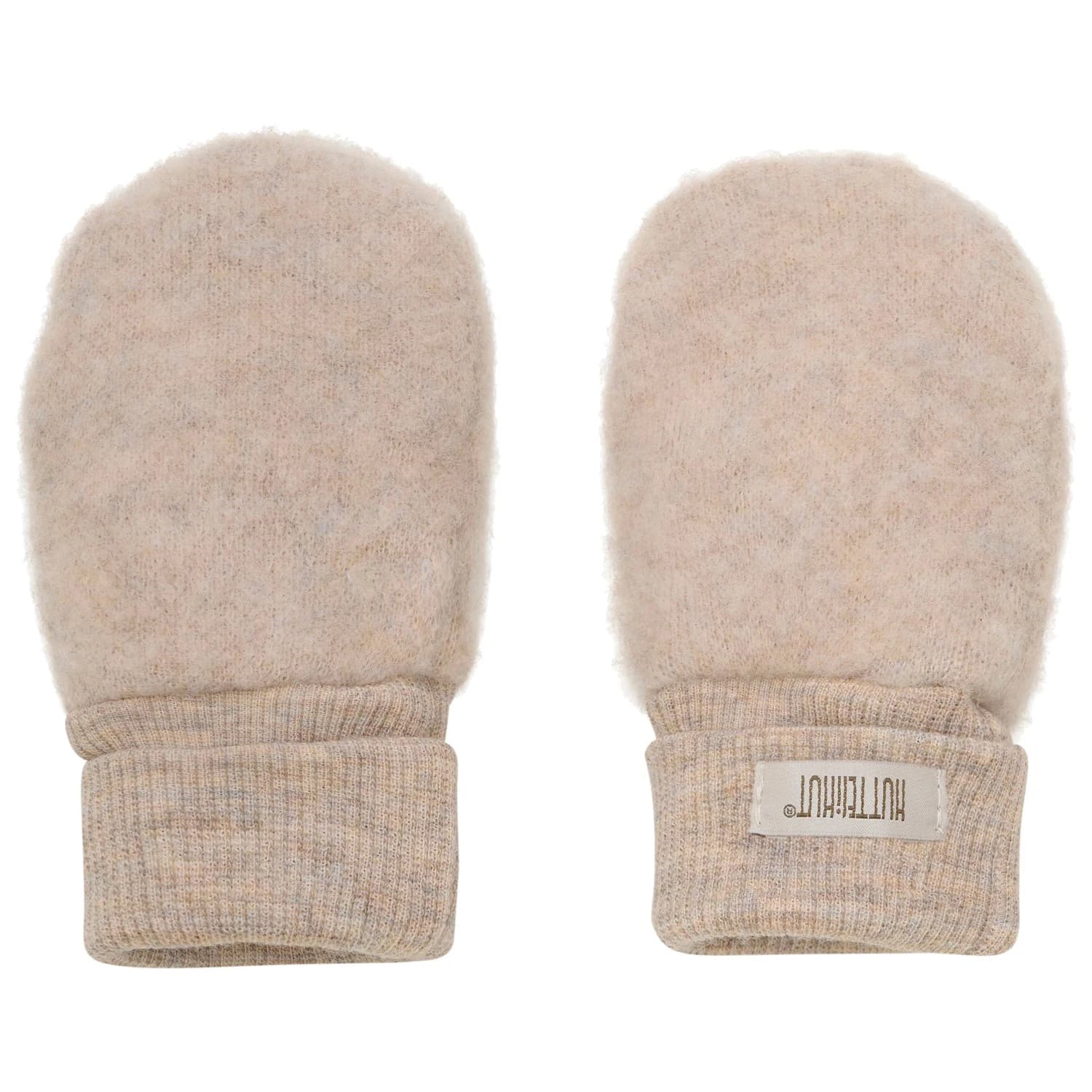 Детски ръкавици Huttelihut Kid's Mittens Wool Fleece 2-Layer Gloves - Camel Melange