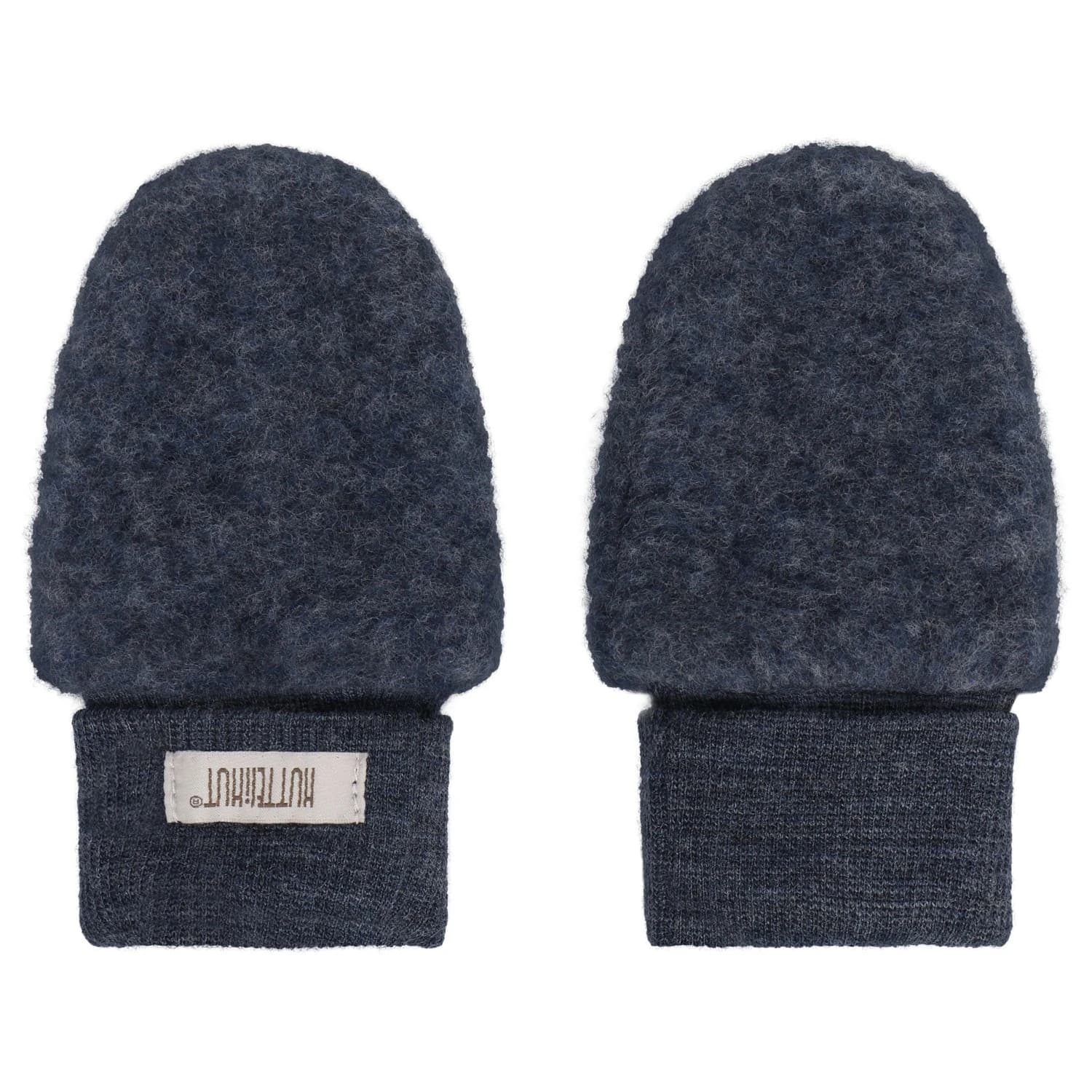 Детски ръкавици Huttelihut Kid's Mittens Wool Fleece 2-Layer Gloves - Ombre Blue Melange