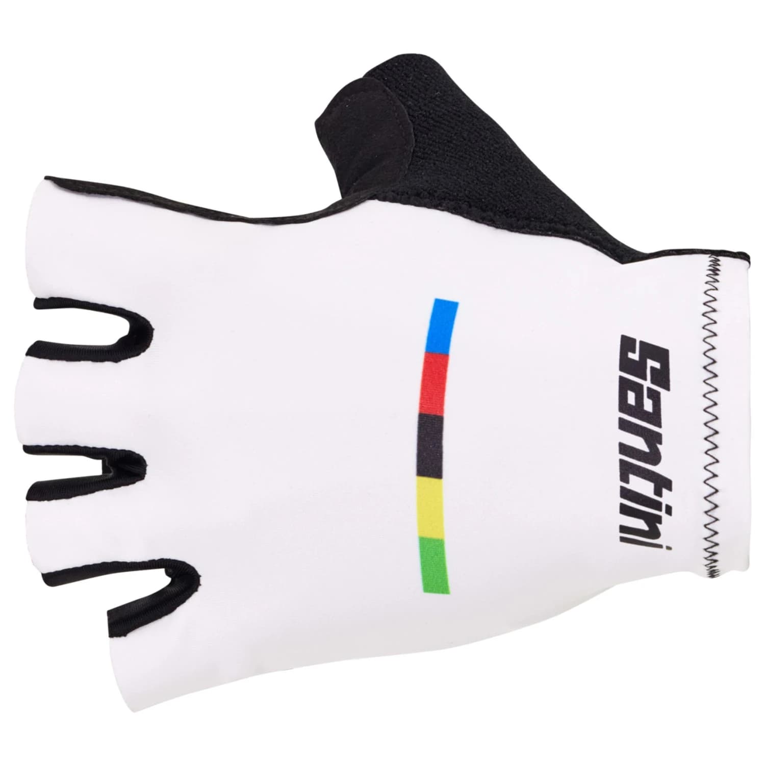 Мъжки ръкавици Santini UCI World Champion Gloves - Bianco