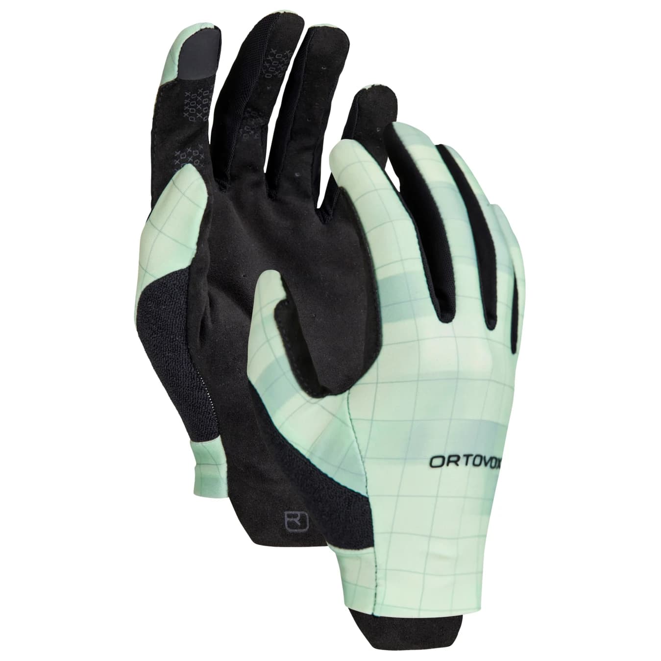 Дамски ръкавици Ortovox Women's MTB Light Glove - Green Acid Motion Aop
