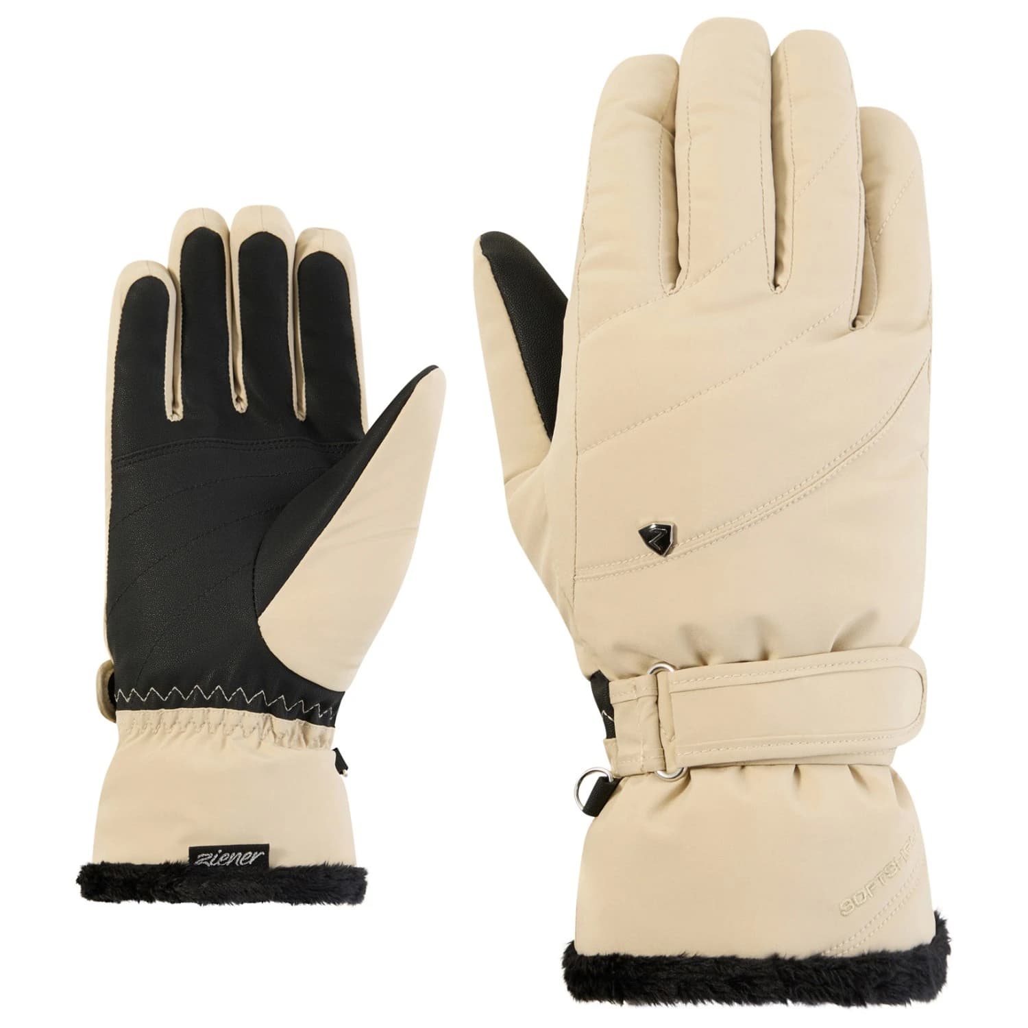 Ръкавици Ziener Women's Keaka-Z AS PR Gloves - Soft Taupe