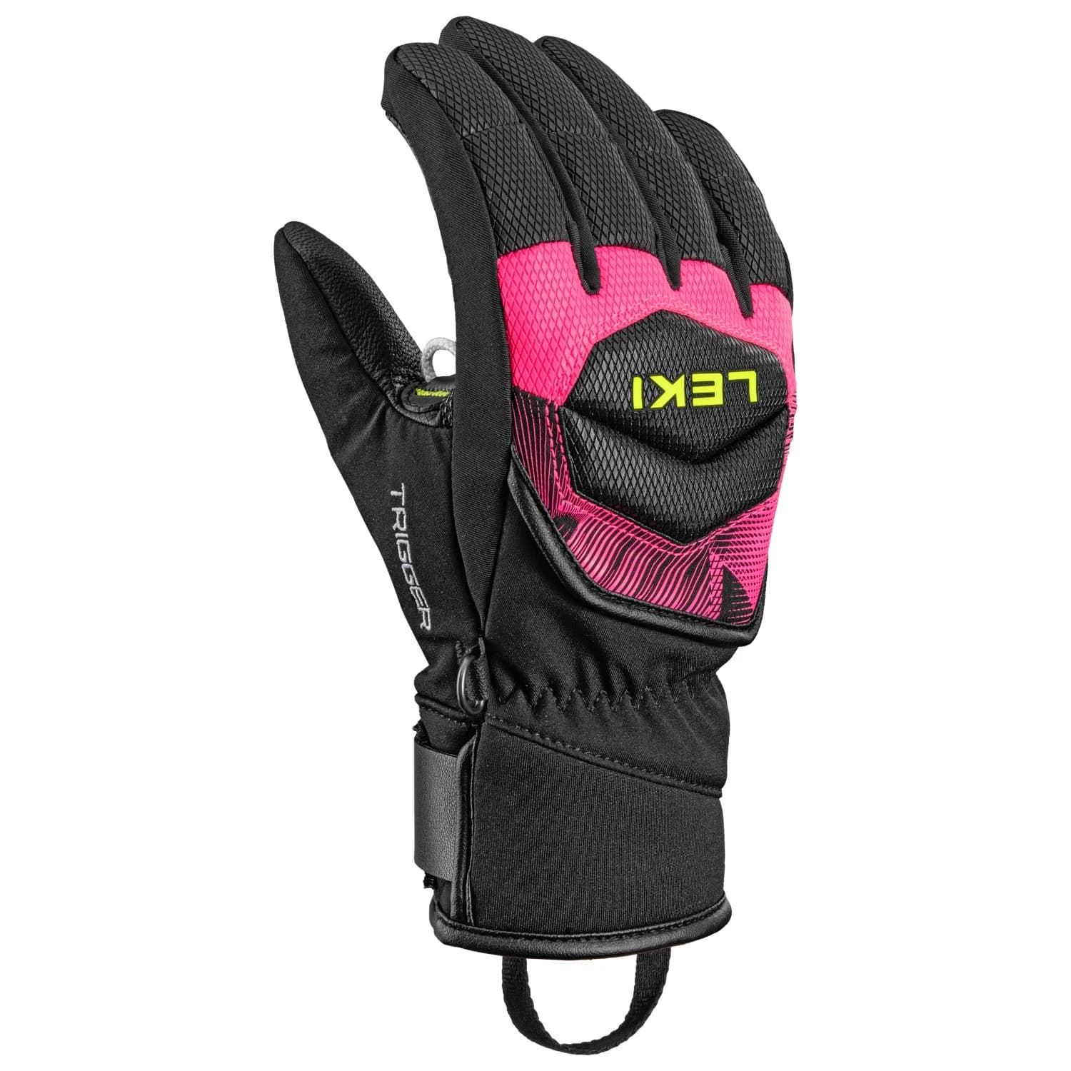 Детски ръкавици Leki Kid's WCR Core Tr Junior Gloves - Black / Neonpink / Neonyellow