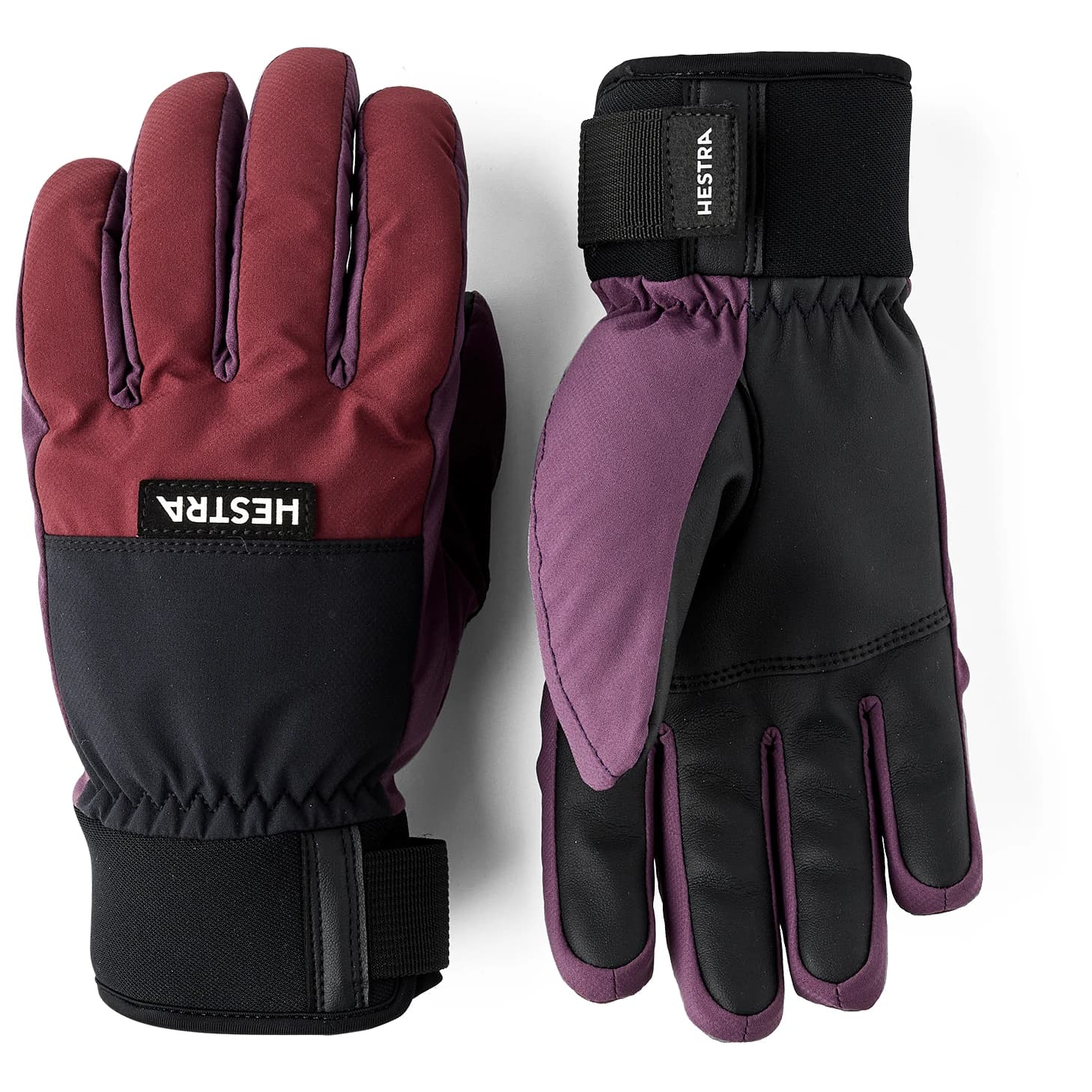 Ръкавици Hestra Orion 5 Finger Gloves - Bordeaux / Plum
