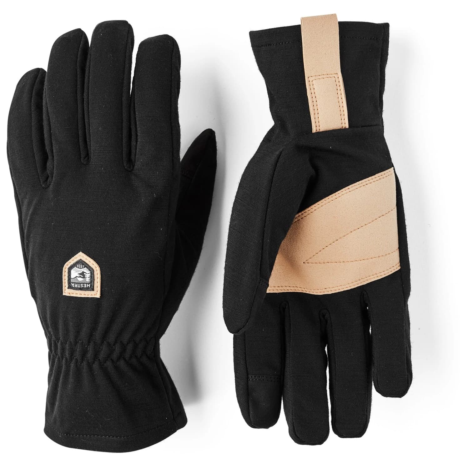 Ръкавици Hestra Windwool Merino Liner 5 Finger Gloves - Black