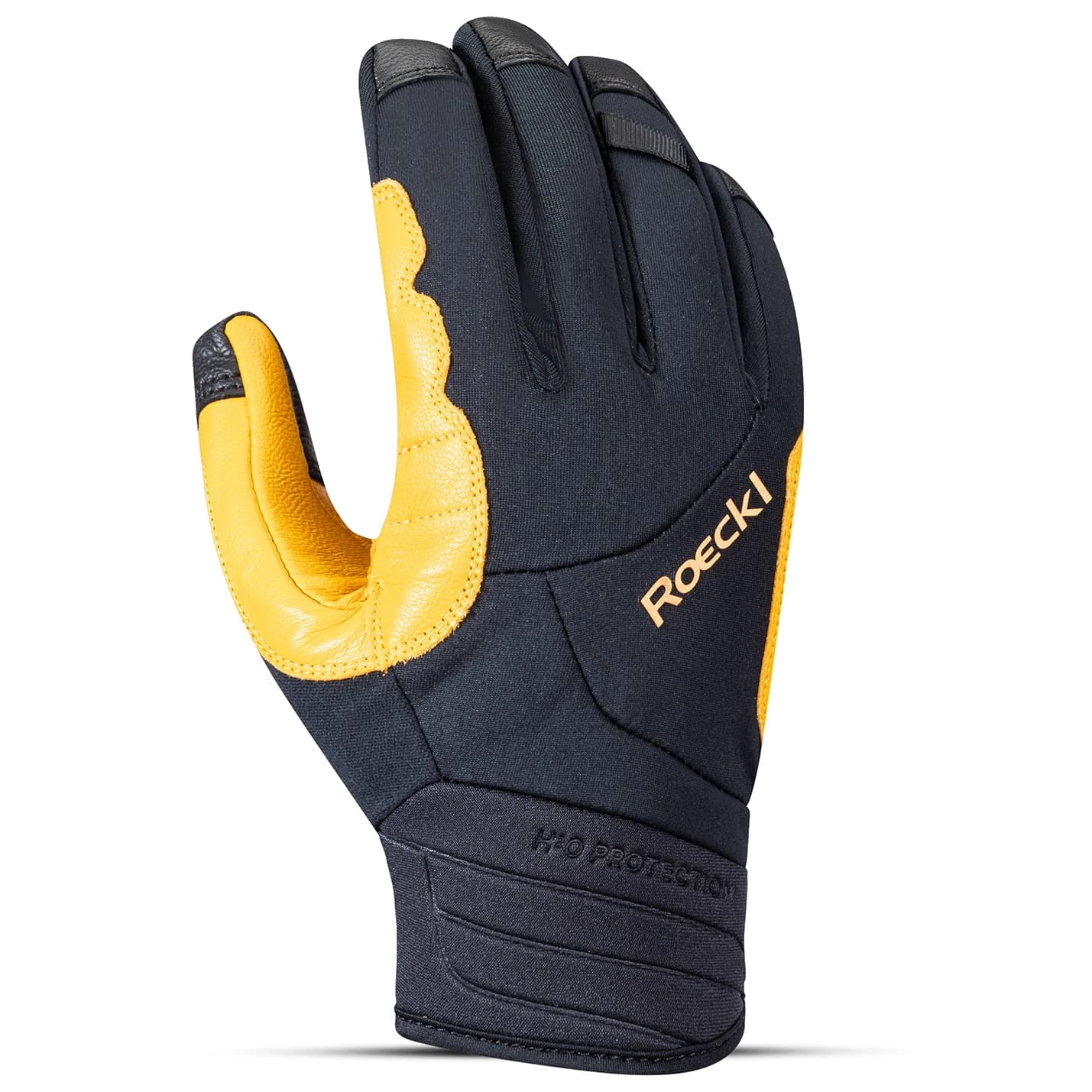 Ръкавици Roeckl Sports Kasseteich Gloves - Black / Golden Glow