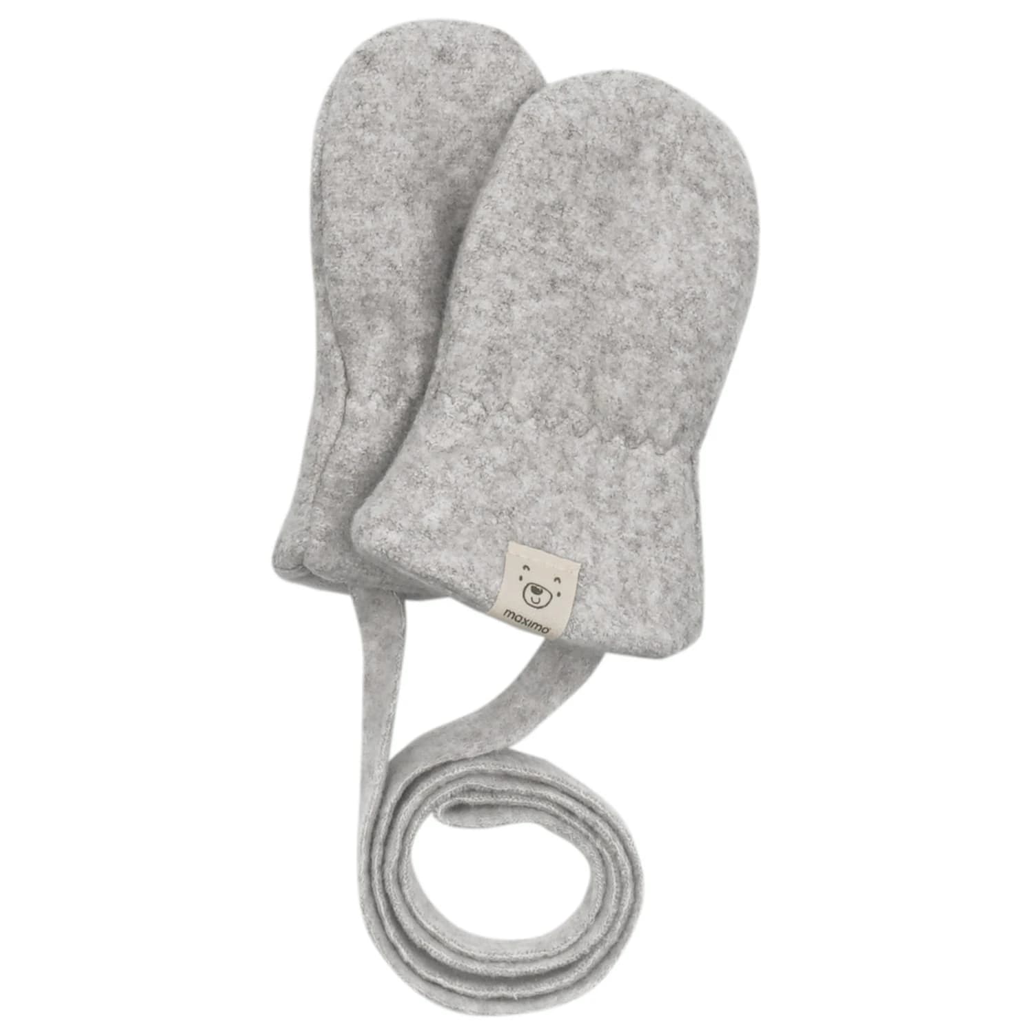 Ръкавици maximo Baby's Fleece Fausthandschuhe m. Band Gloves - Grey Melange