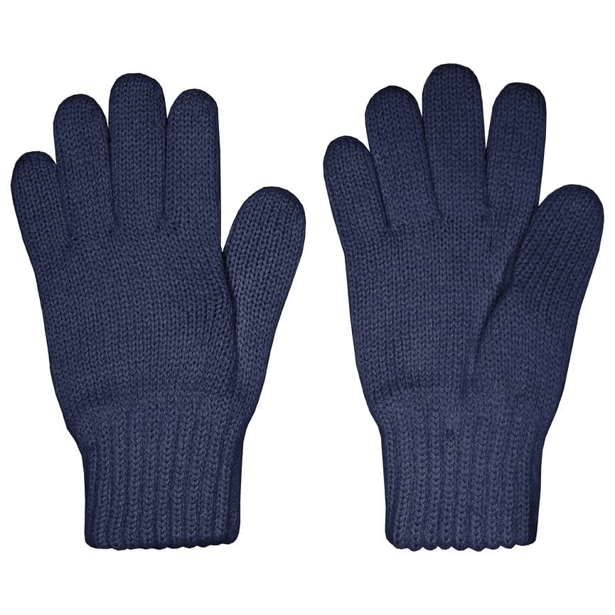 Детски ръкавици maximo Kid's Strick Fingerhandschuhe Gloves - Graphite Blue