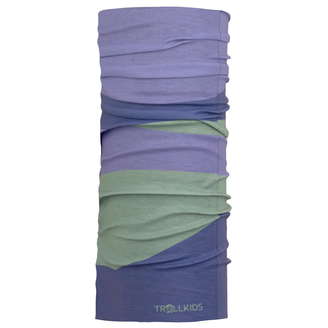 Детски шал Trollkids Girl's Coastal Sunset Multitube Neckerchief - Lilac / Violet Blue / Pistachio Green