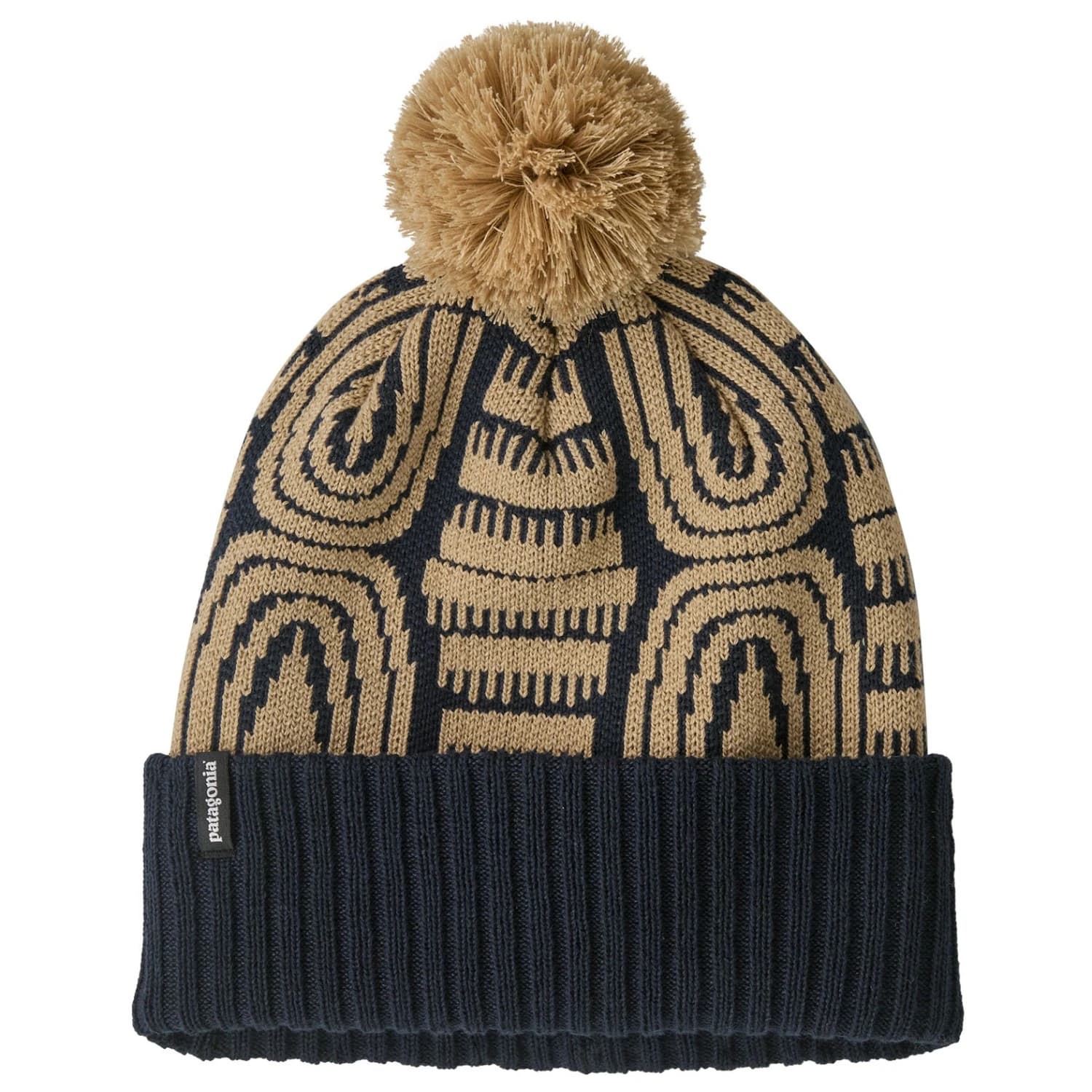 Зимна шапка (beanie) Patagonia Powder Town Beanie - Flow: Sunken Blue