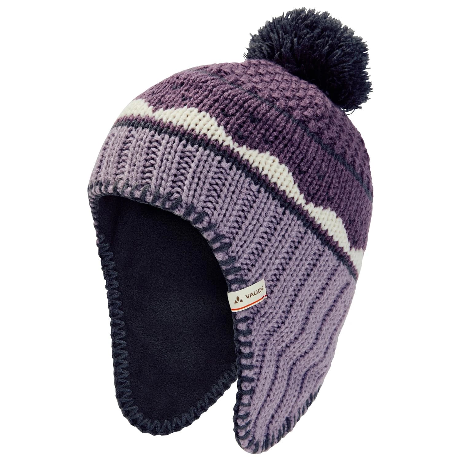 Детска зимна шапка (beanie) Vaude Kids Knitted Cap IV Beanie - Deep Plum