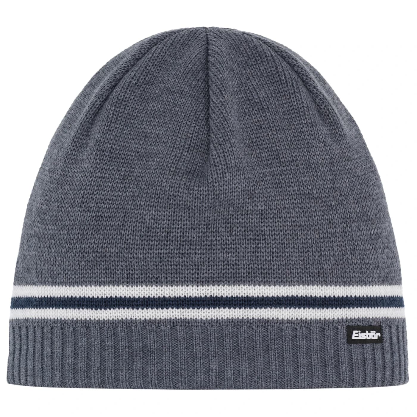 Зимна шапка (beanie) Eisbär Mountain MÜ XL Beanie - Anthracite / White / Dark Cobalt / White