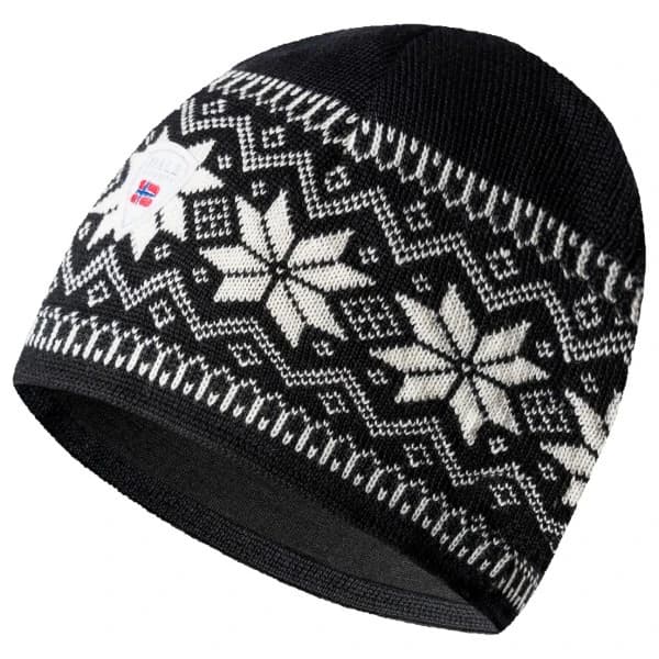 Зимна шапка (beanie) Dale of norway Garmisch Hat Beanie - Black / Off White / Dark Charcoal