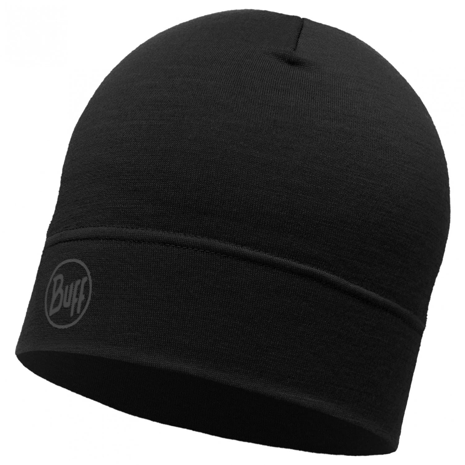 Зимна шапка (beanie) Buff Lightweight Merino Wool Hat Beanie - Black