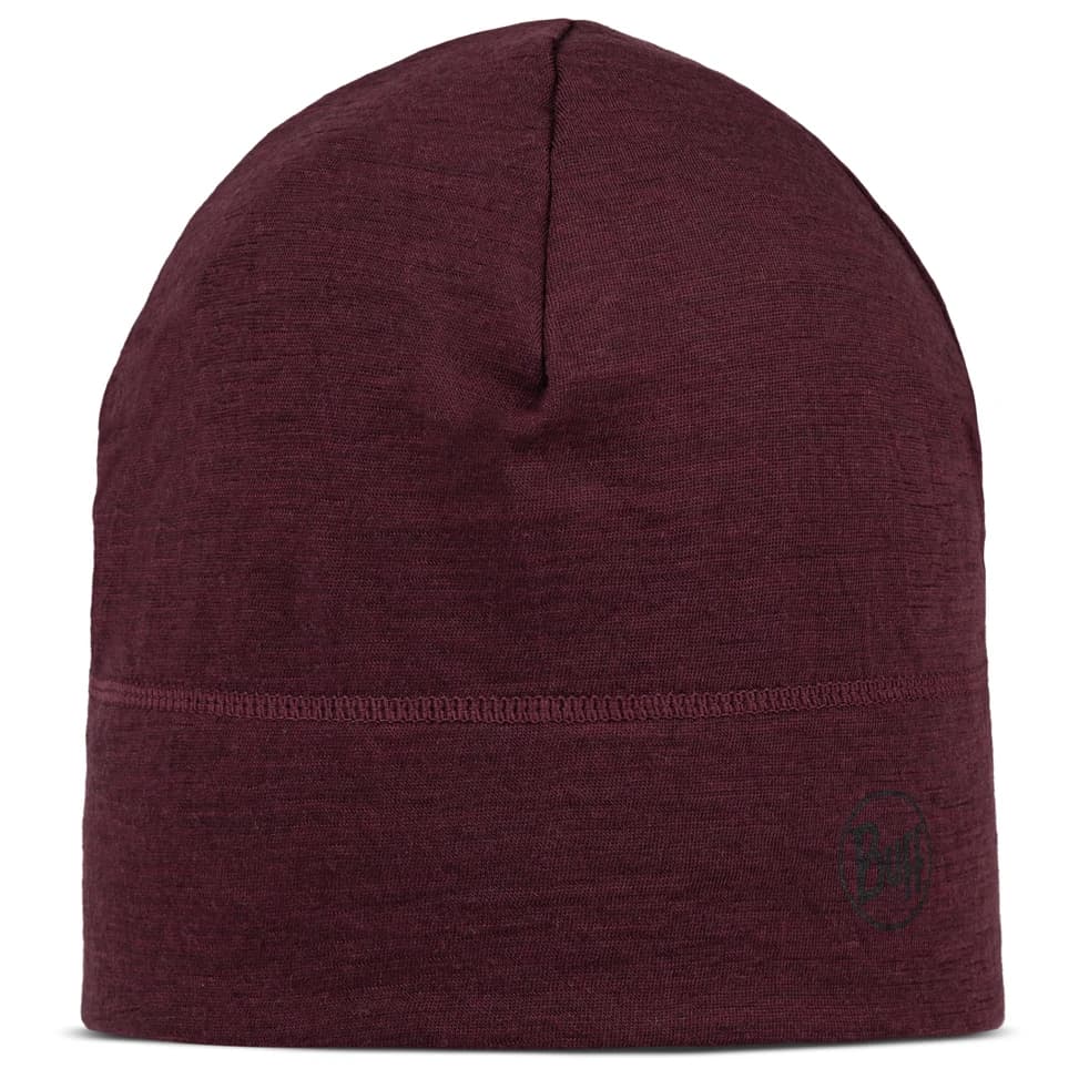Зимна шапка (beanie) Buff Lightweight Merino Wool Hat Beanie - Garnet