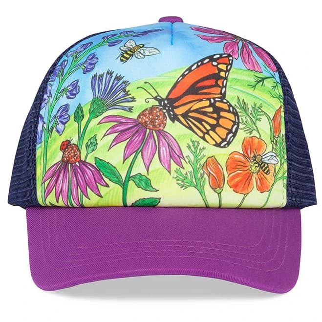 Детска шапка с козирка Sunday afternoons Kid's Artist Series Trucker Cap - Butterfly And Bees