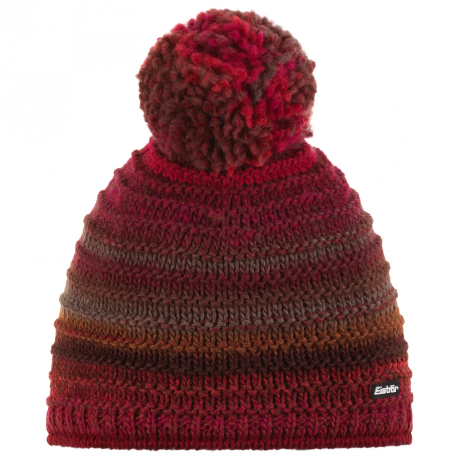 Зимна шапка (beanie) Eisbär Mikata Pompon Beanie - Red Brown