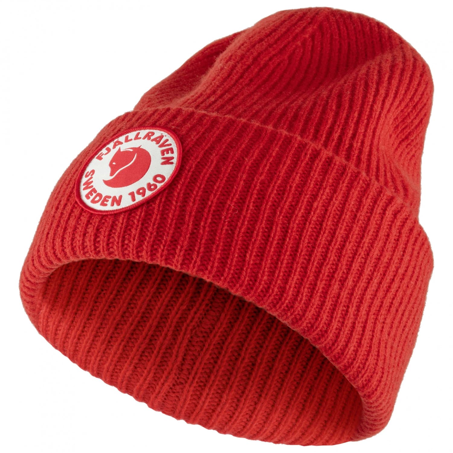 Зимна шапка (beanie) Fjällräven 1960 Logo Hat Beanie - True Red