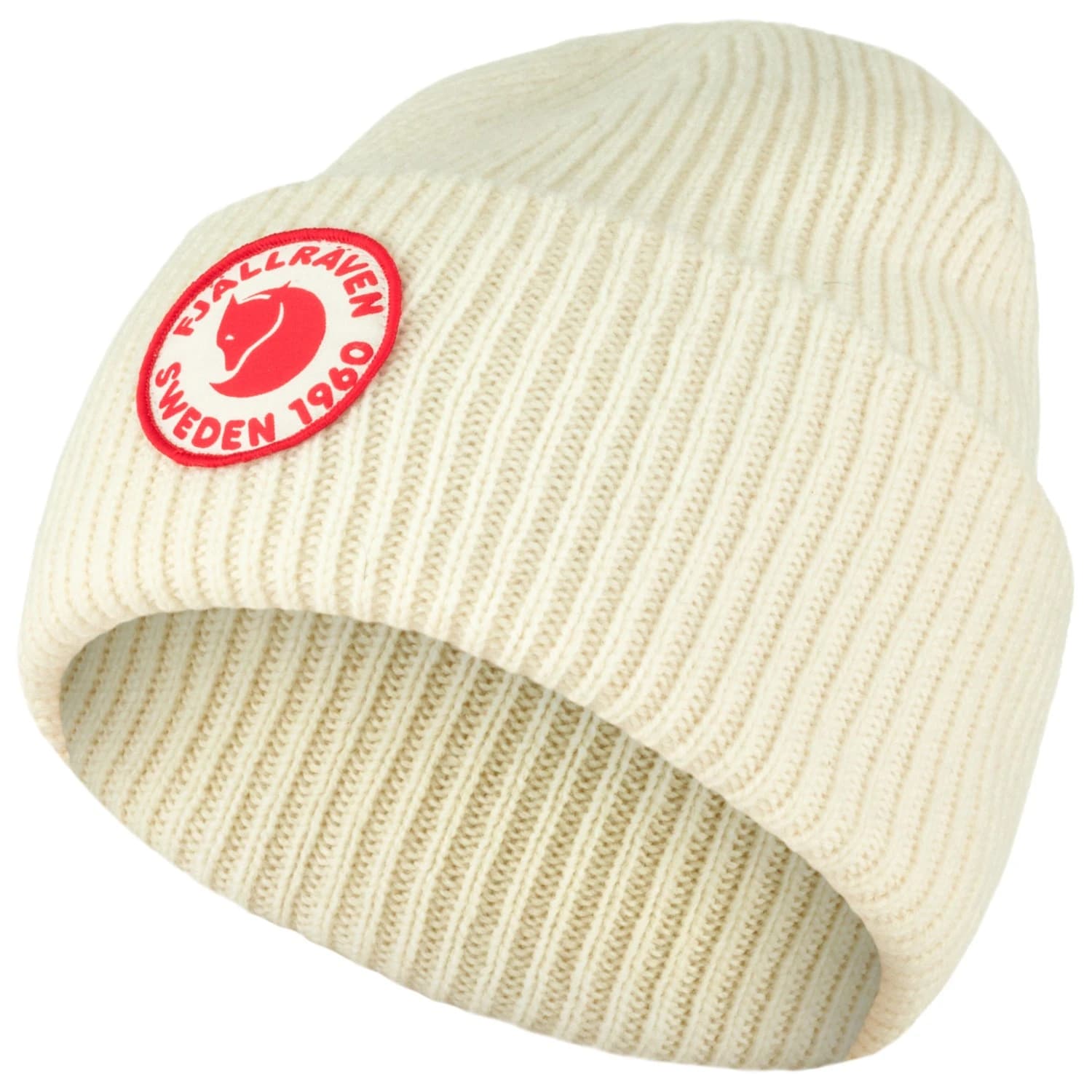 Зимна шапка (beanie) Fjällräven 1960 Logo Hat Beanie - Chalk White