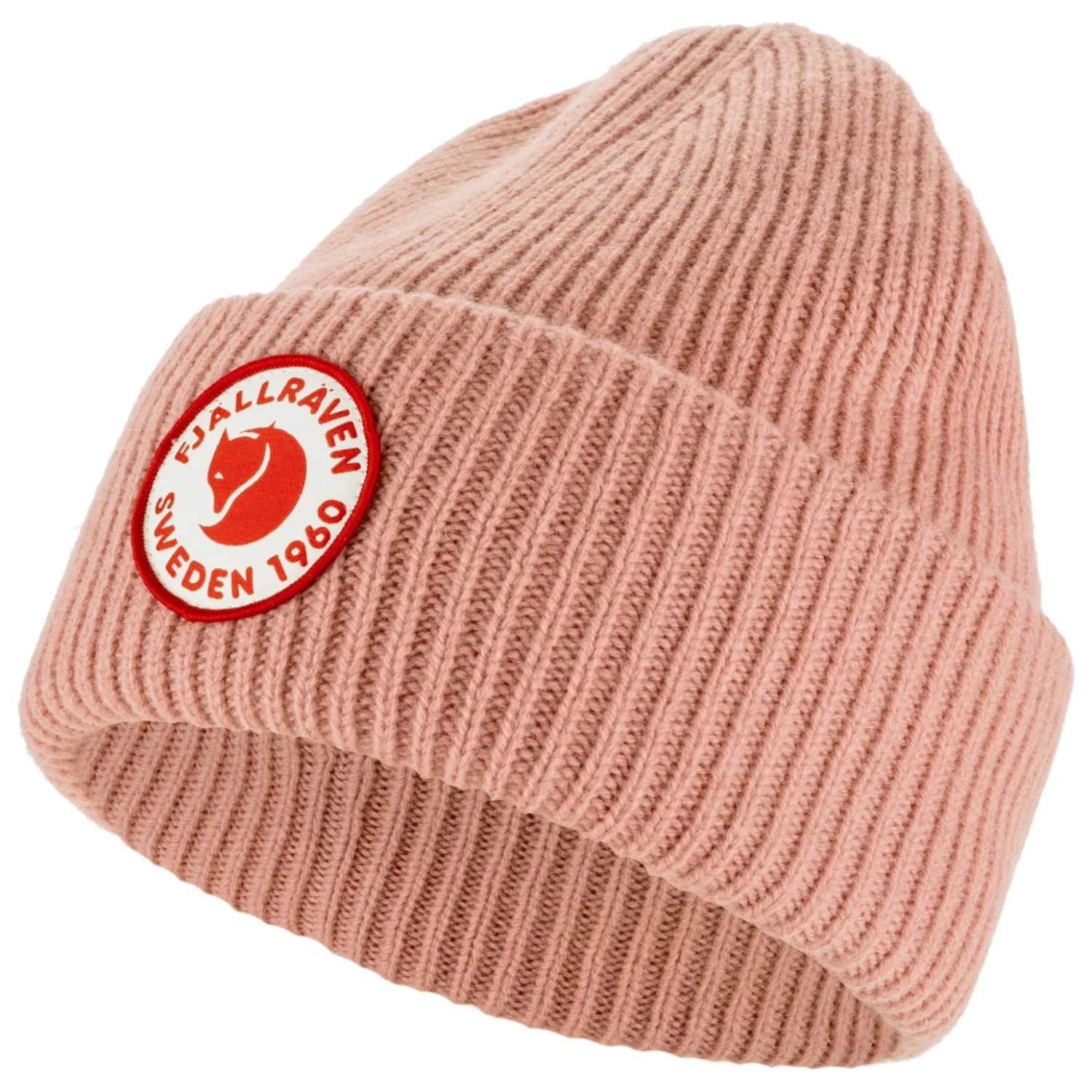 Зимна шапка (beanie) Fjällräven 1960 Logo Hat Beanie - Dusty Rose