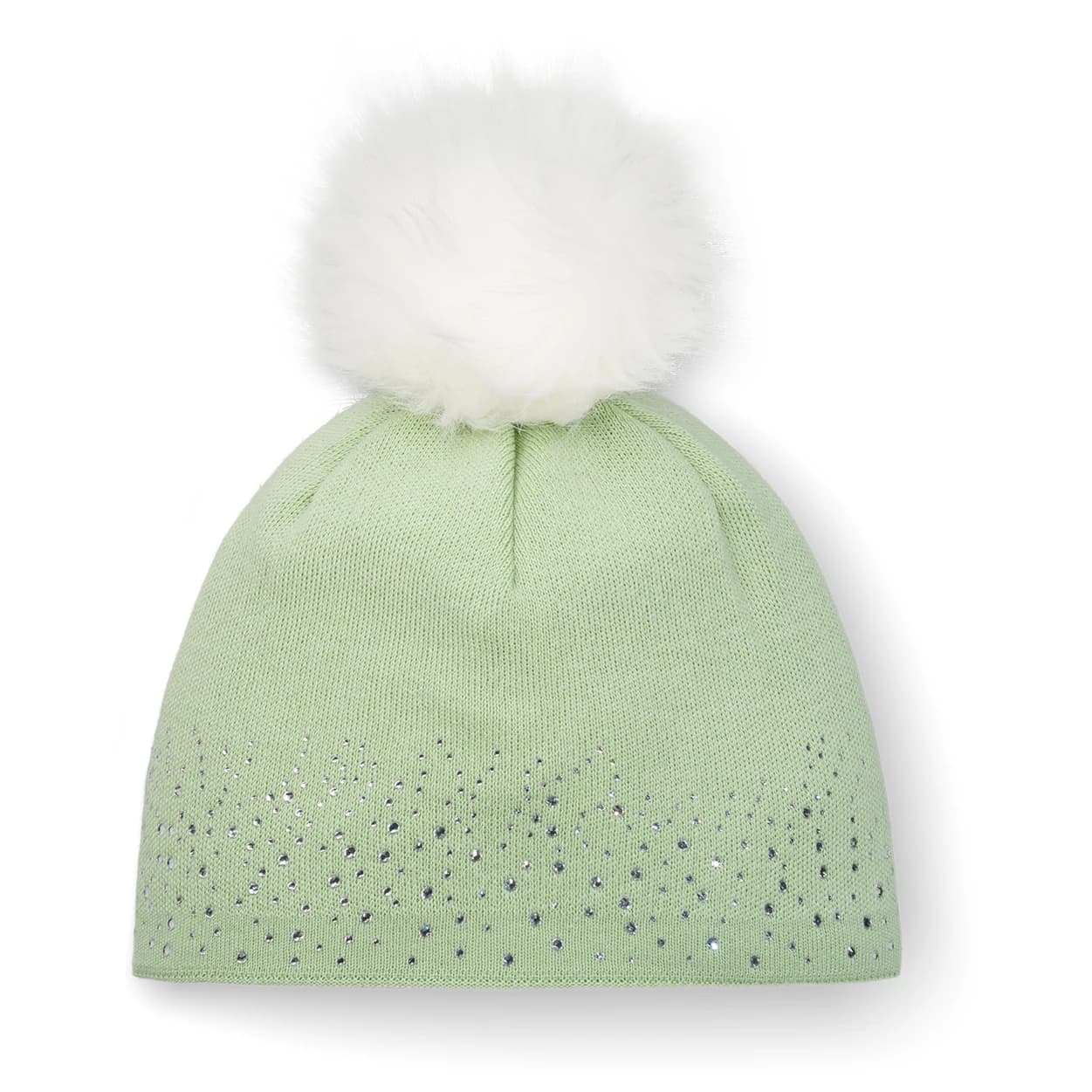 Зимна шапка (beanie) Eisbär Women's Nalin Lux Crystal Beanie - Arctic Basil / Weiss