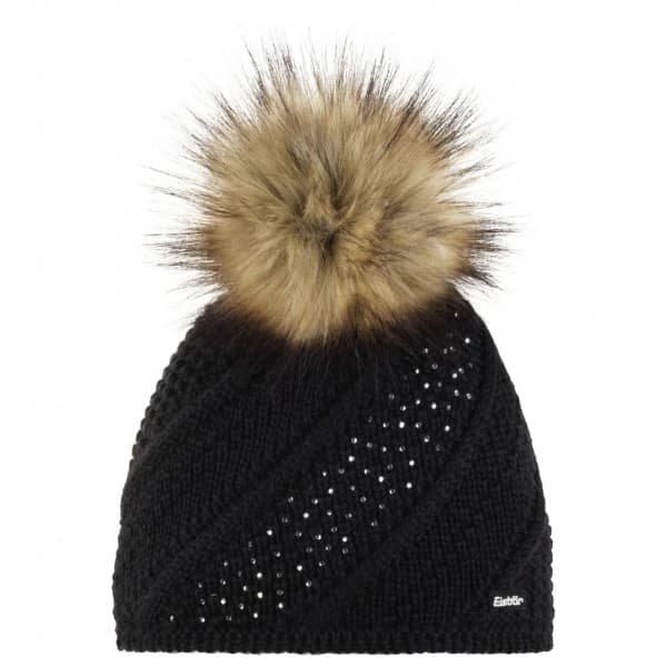 Дамска зимна шапка (beanie) Eisbär Women's Sita Lux Crystal Beanie - Black / Real