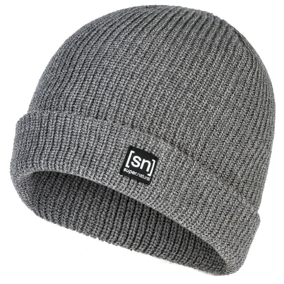 Зимна шапка (beanie) Super.natural Merino Basic Beanie - Cashmere Grey Melange