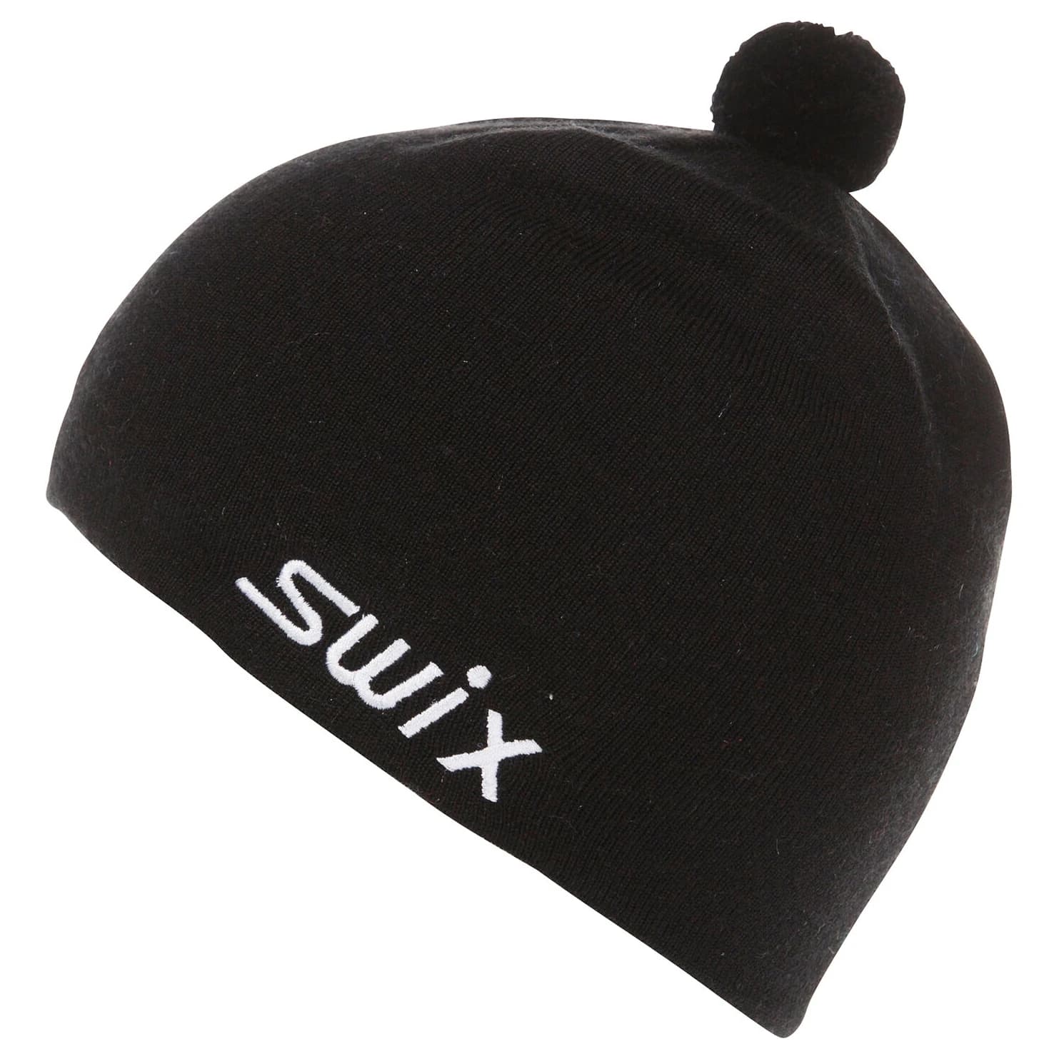 Зимна шапка (beanie) Swix Tradition Hat with Flag Beanie - Black