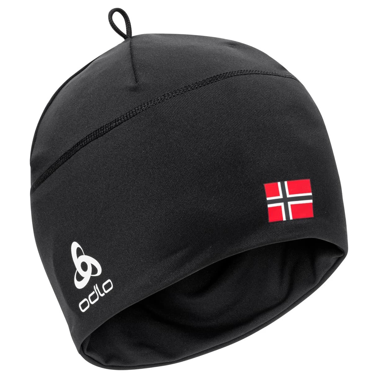 Зимна шапка (beanie) Odlo Hat Polyknit Fan Warm Eco Beanie - Black / Norwegian Flag