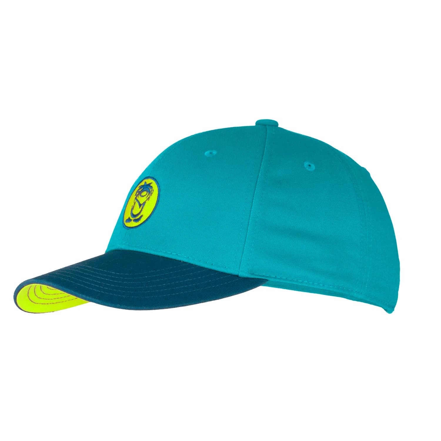 Детска шапка с козирка Trollkids Kid's Kroksand Cap - Pool Blue / Dark Indigo / Spring Leaf