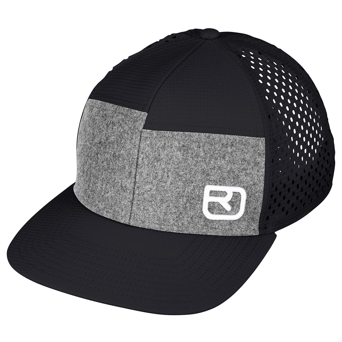 Шапка с козирка Ortovox Logo Air Trucker Cap - Black Raven