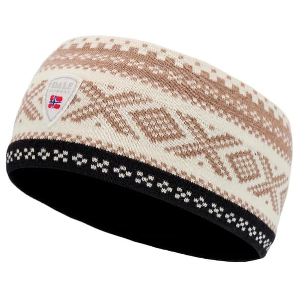 Лента за глава Dale of norway Dystingen Headband - Off White / Black / Mountainstone