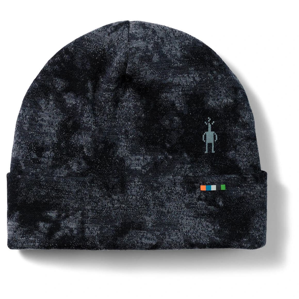 Зимна шапка (beanie) Smartwool Thermal Merino Reversible Cuffed Beanie - Black Tie Dye