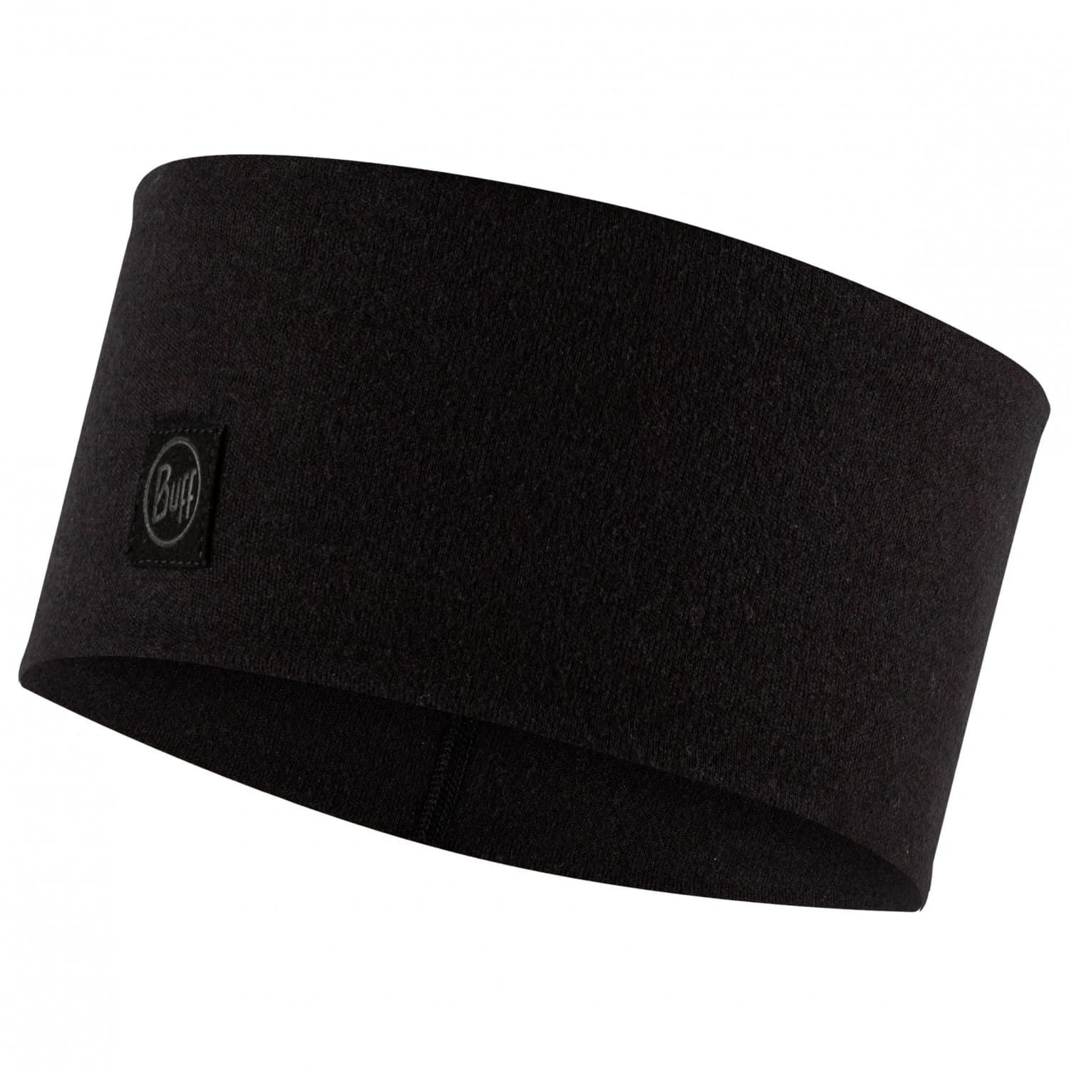 Лента за глава Buff Merino Wide Headband - Solid Black