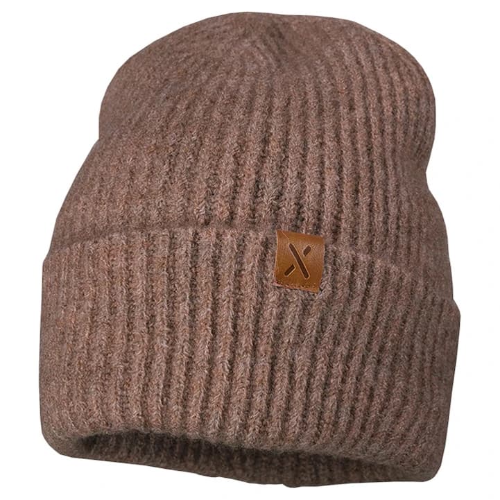 Зимна шапка (beanie) maximo Girl's Mütze mit Umschlag gerippt Beanie - Kastanie