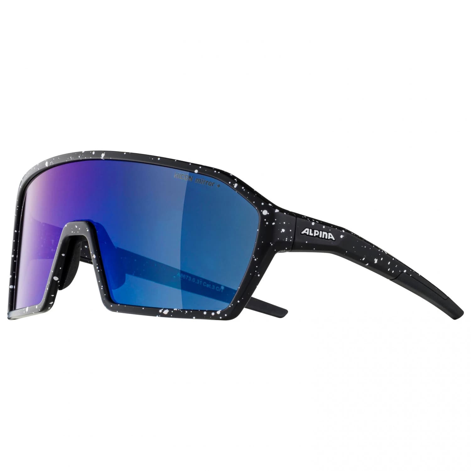 Очила за колоездене Alpina Ram HM+ Hicon Mirror Cat 3 Cycling glasses - Black Blur Matt / Hicon Blue Mirror