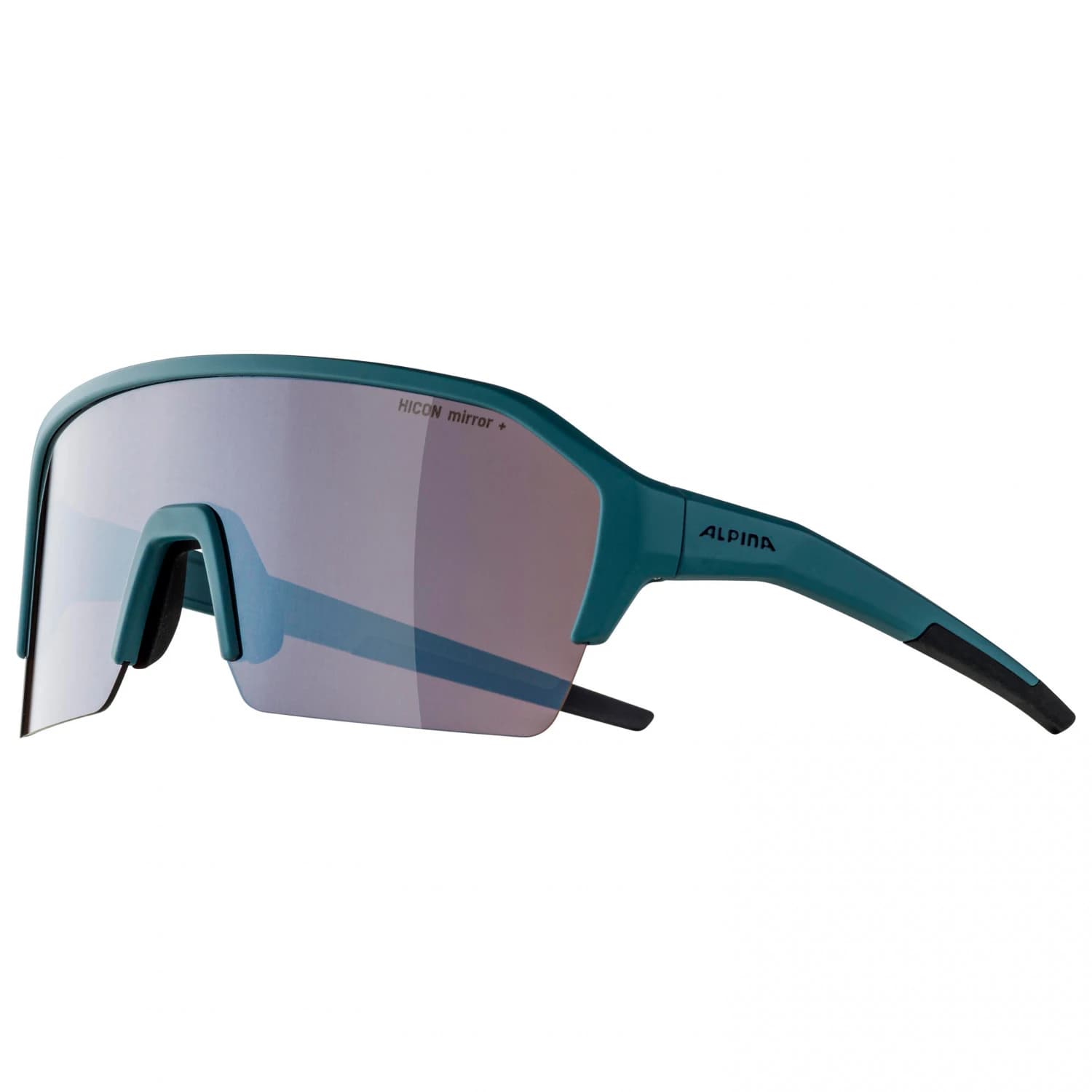 Очила за колоездене Alpina Ram HR HM+ Hicon Mirror Cat 3 Cycling glasses - Dirt Blue Matt / Hicon Silver Mirror
