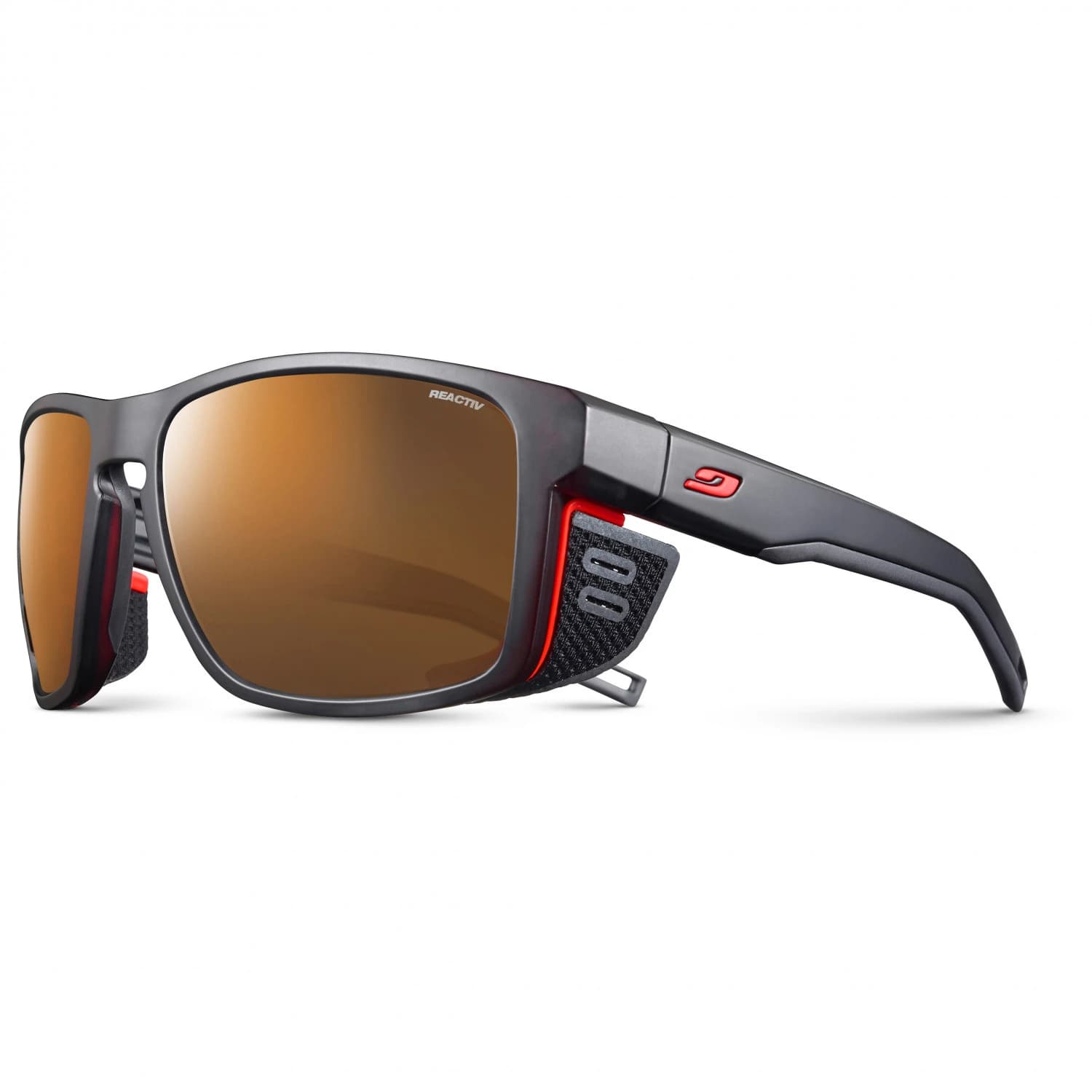 Слънчеви очила Julbo Shield M Photo + Polarizing S2-4 (VLT 5-20%) Sunglasses - Black / Orange / Brown