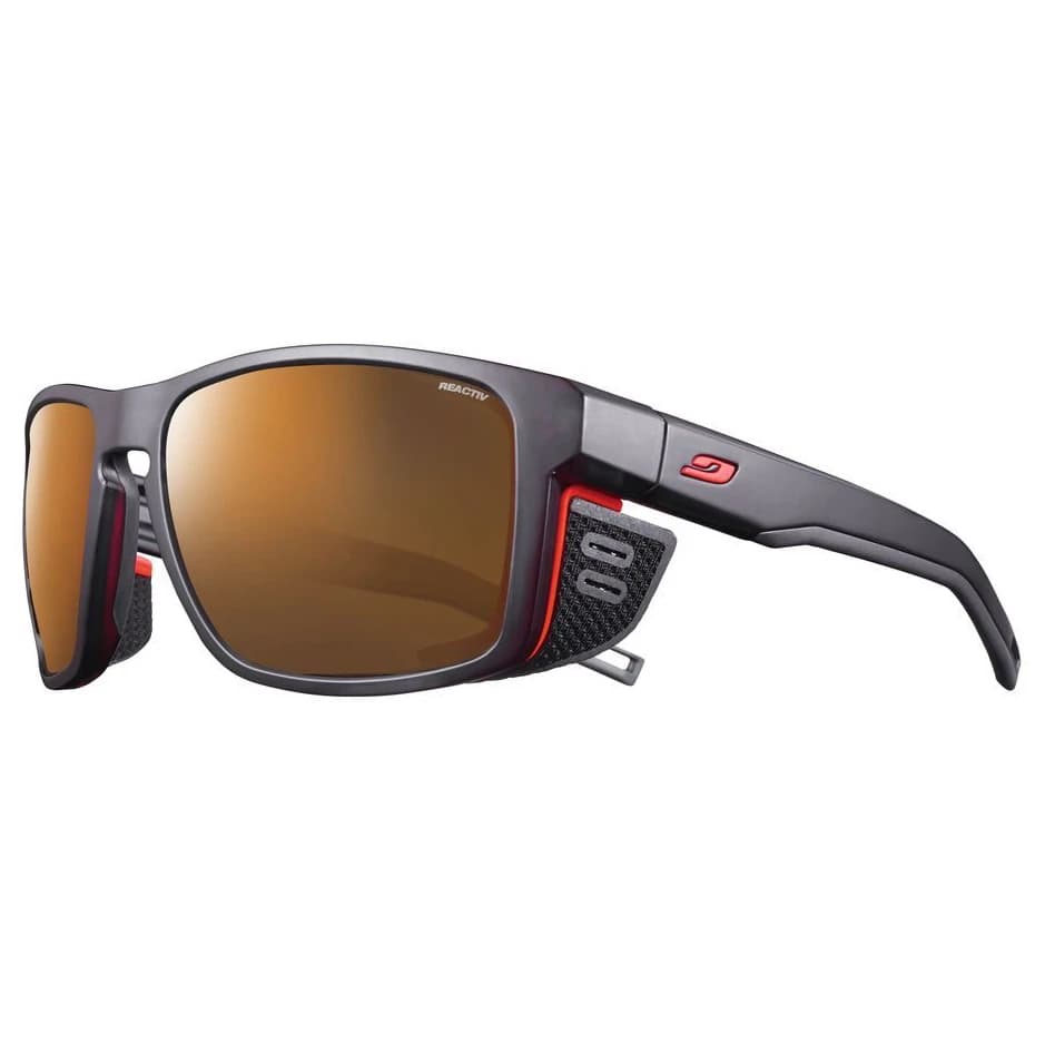 Алпийски очила Julbo Shield Polar + Polarizing S2-4 (VLT 5-20%) Glacier glasses - Black / Orange / Brown
