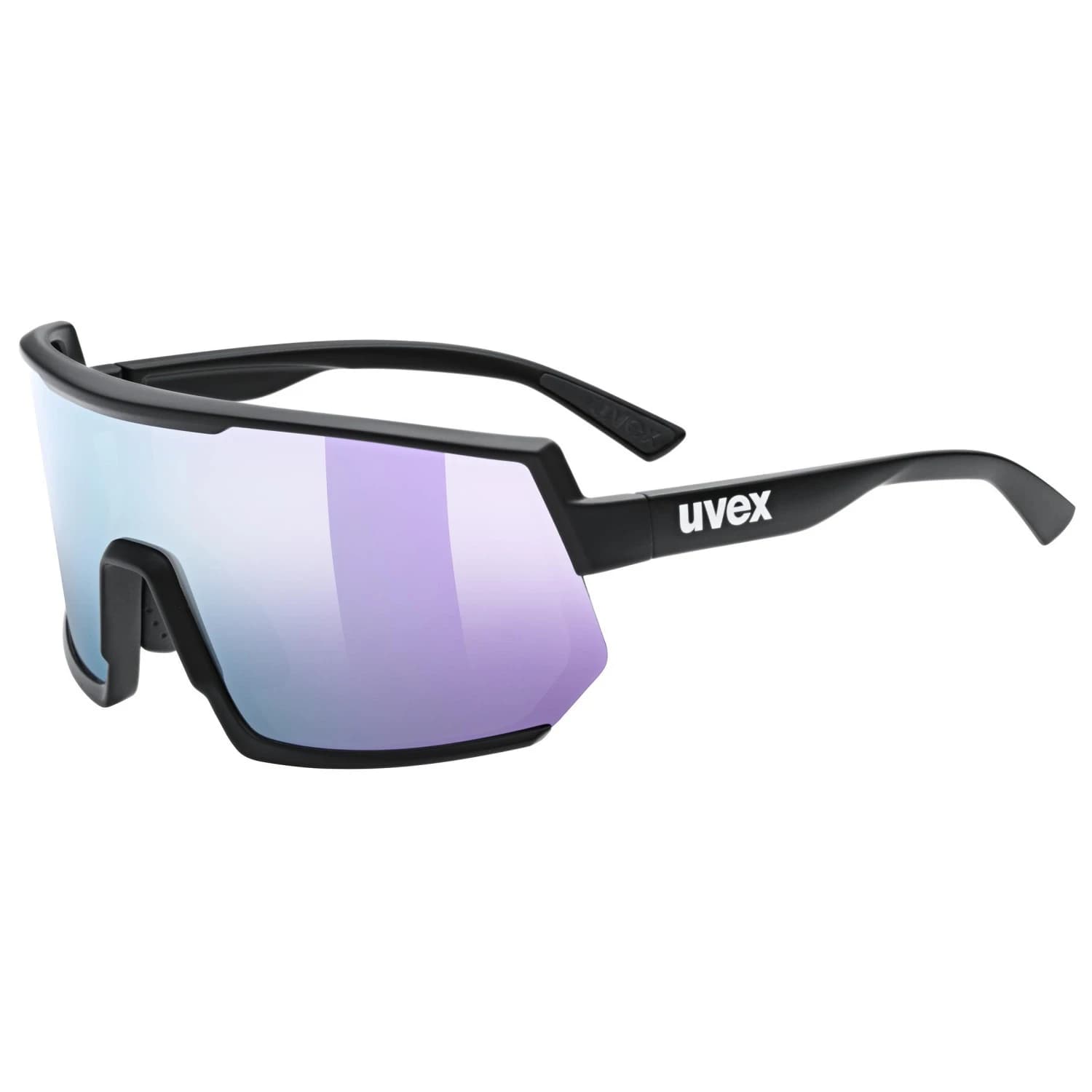 Очила за колоездене Uvex Sportstyle 235 Mirror Cat. 3 Cycling glasses - Black Matt / Lavender Mirror