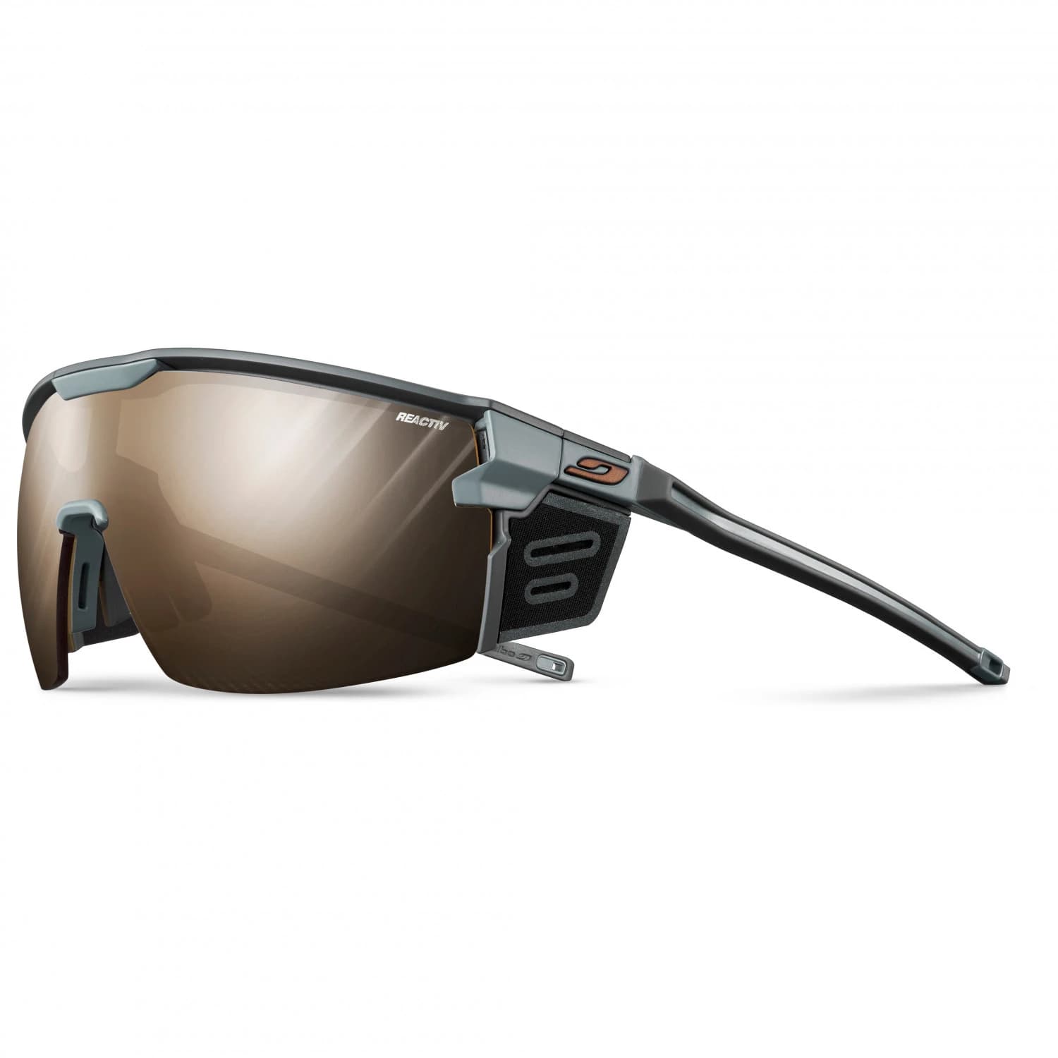 Алпийски очила Julbo Ultimate Cover Reactive S2-4 (VLT 35-7%) Glacier glasses - Dark Grey / Grey / Brown