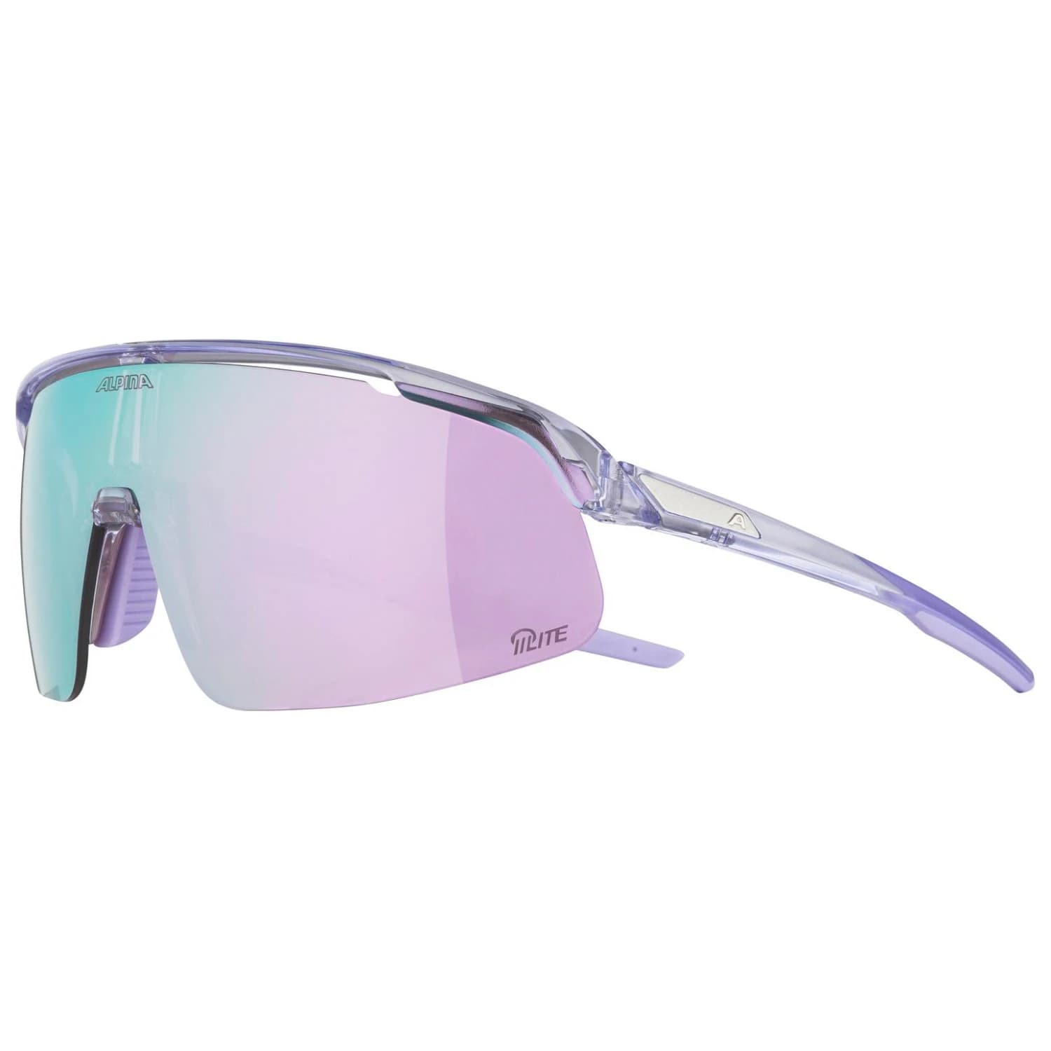 Слънчеви очила Alpina Turbo Pro S Q-Lite Mirror S3 Cycling glasses - Lilac Transparent Gloss / Q-LITE Pink / Lilac Mirror