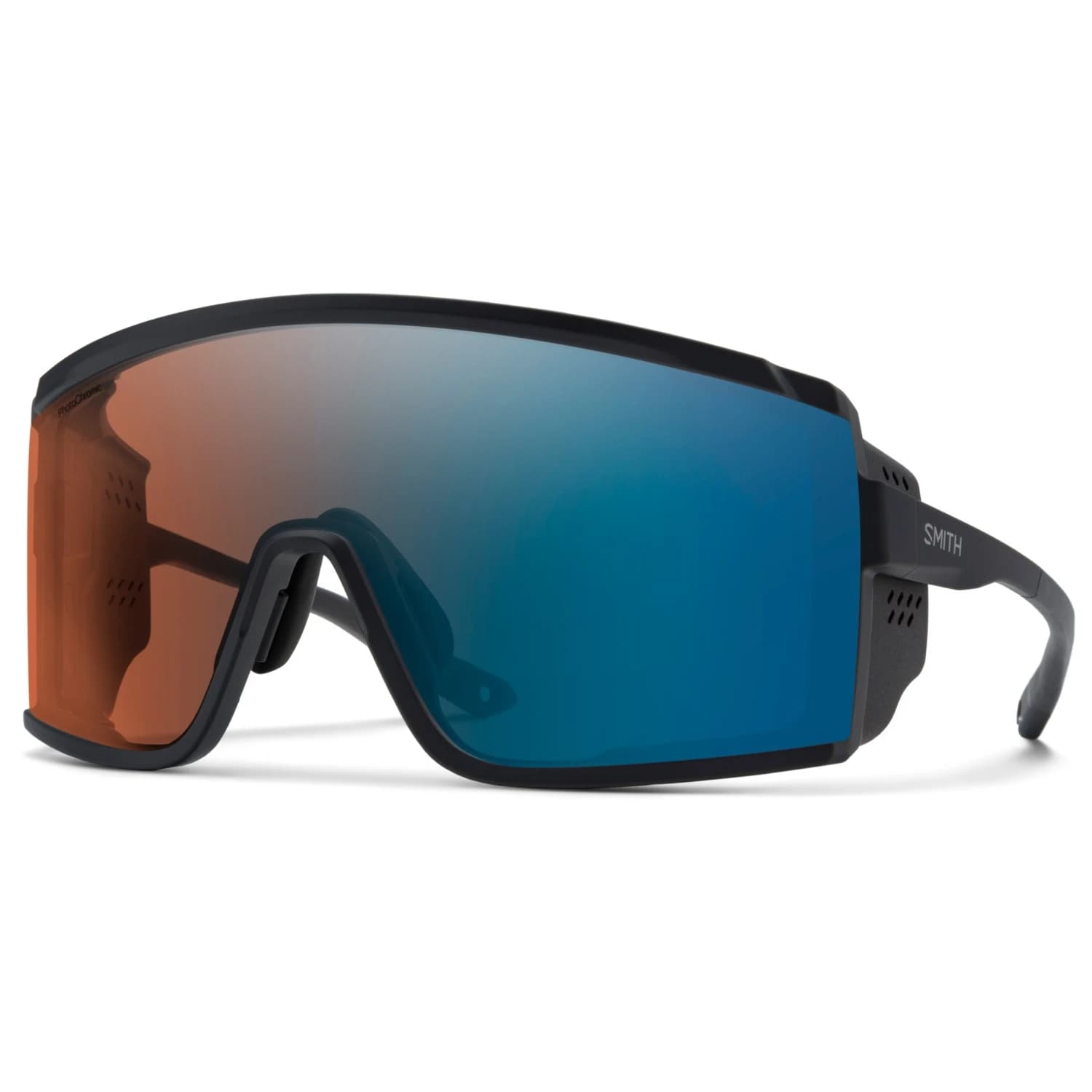 Алпийски очила Smith Pursuit Cat. 1-4 VLT 45-7% Glacier glasses - Matte Black / CP Glacier Photo. Copper Blue Mirror